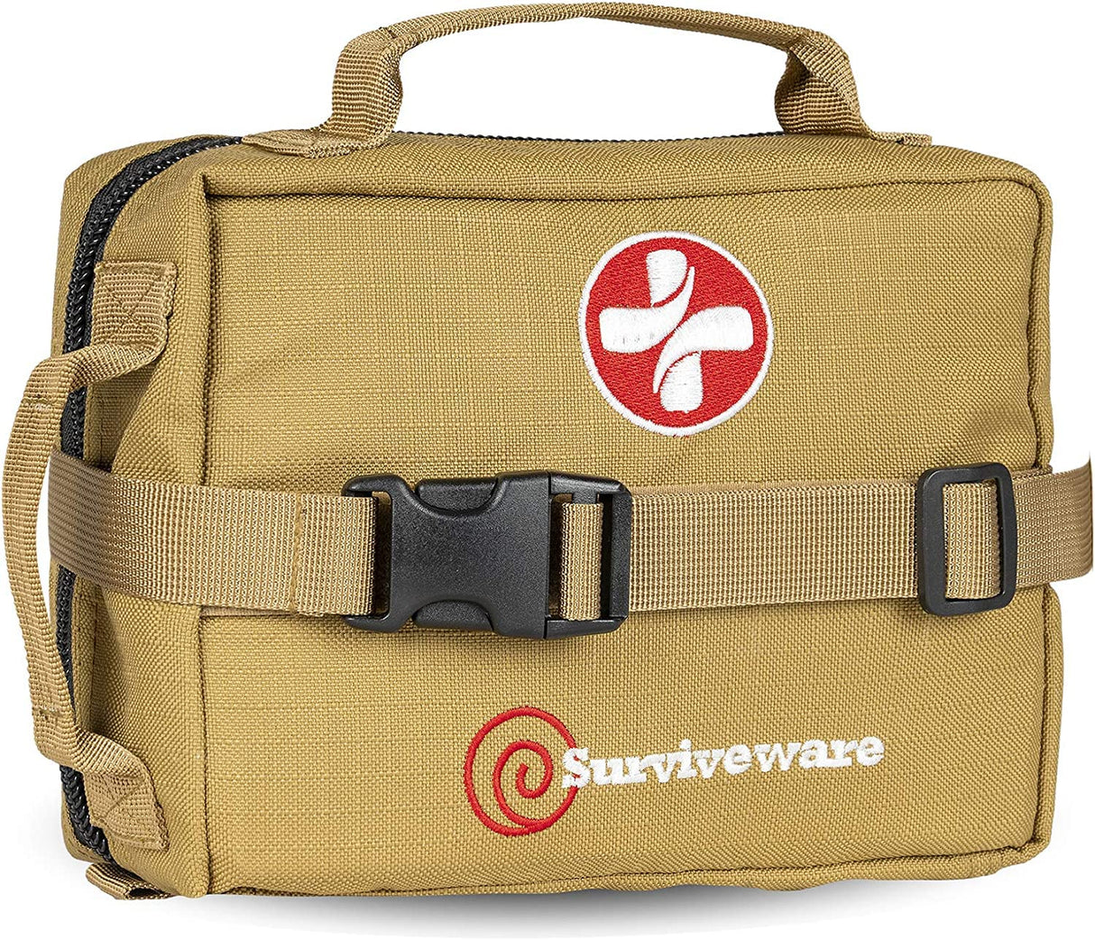 Surviveware Survival First Aid Kit - Emergency Preparedness at Home, Car, Office, Hiking, Camping & Outdoors Activities - 180 pcs Medical Supplies Surviveware