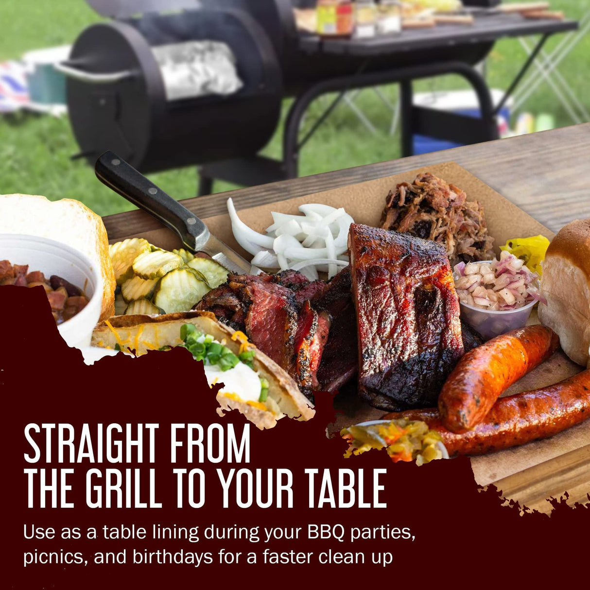 Brown Kraft Butcher Paper Roll - 18 Inch x 100 Feet Brown Paper Roll for Wrapping and Smoking Meat, BBQ Paper for the Perfect Brisket Crust - Bryco Goods