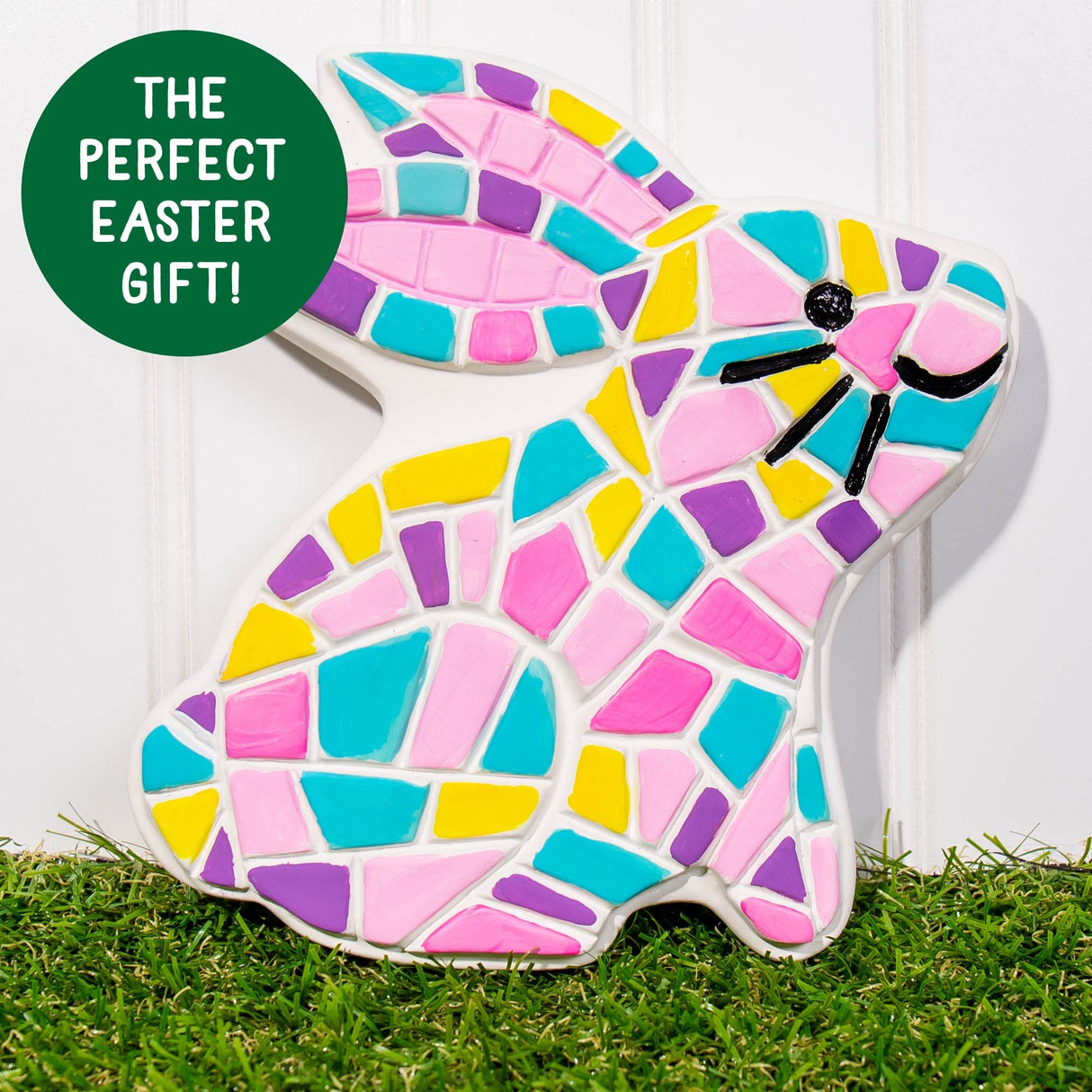 Creative Roots Paint Your Own Bunny Garden Stone, Craft Kits, Stepping Stones Kit for Kids, Ceramics to Paint, Ages 6+ Creative Roots