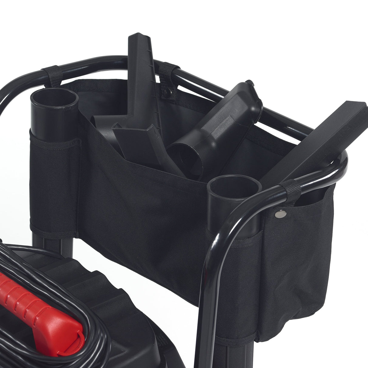 RIDGID 50353 1610RV Stainless Steel 16-Gal. Wet Dry Shop Vacuum with Cart, 6.5 Peak HP Motor, Large Wheels, Pro Hose, Drain, and Blower Port, Red RIDGID