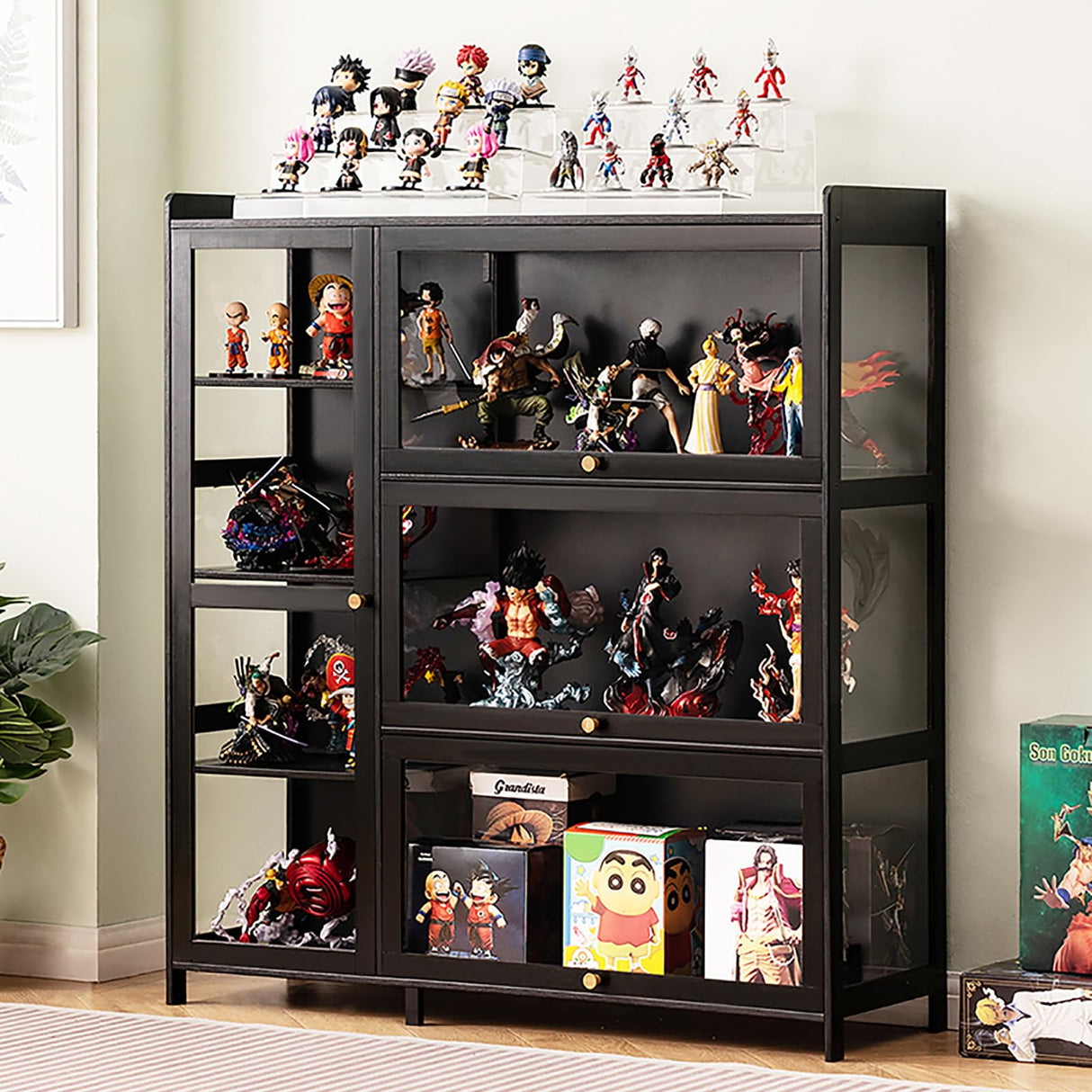 MXBCTMM Display Cases for Collectibles Acrylic Display case Glass Display Cabinet Curio Cabinet Figure Display case Cabinet China Cabinet Storage MXBCTMM