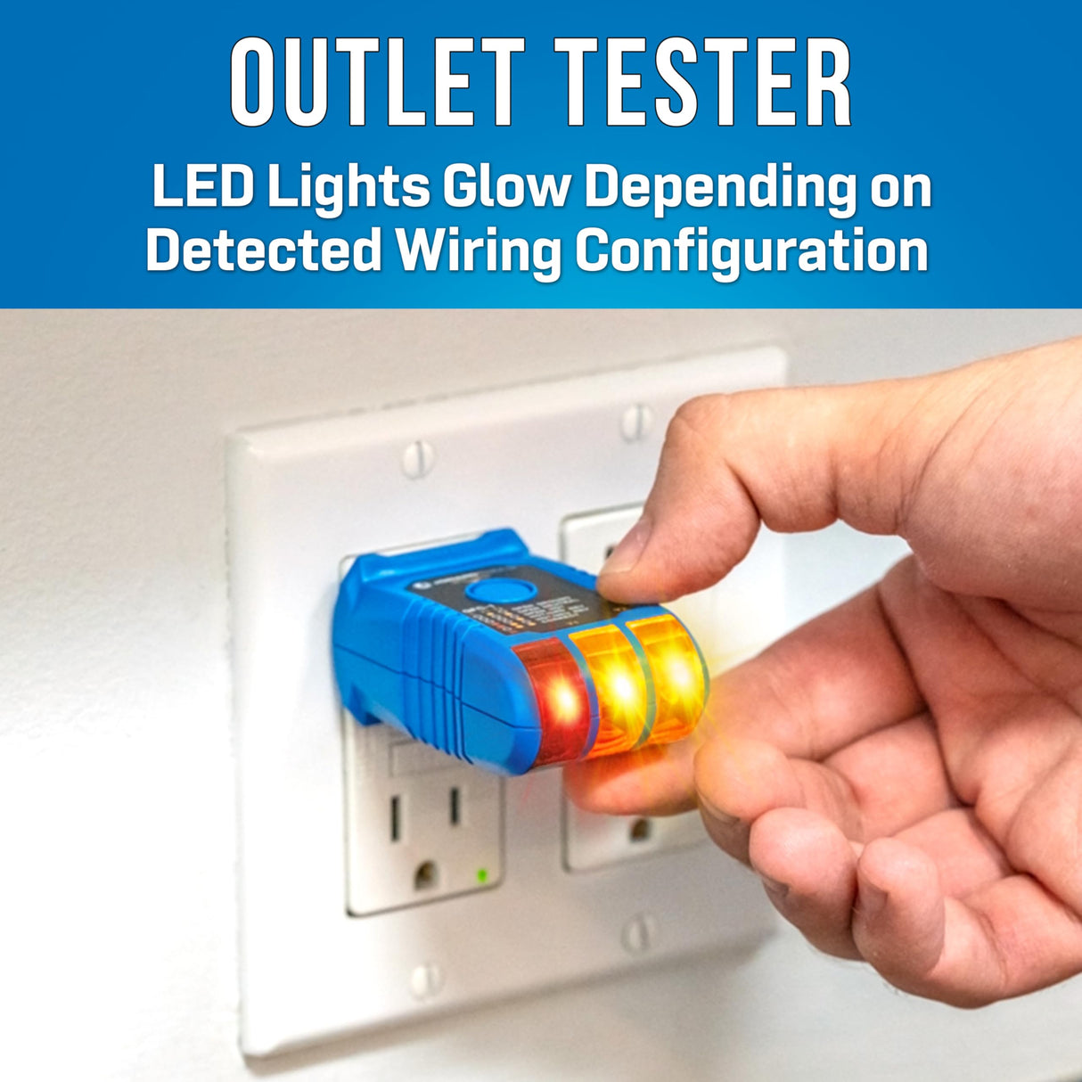 Jonard Tools GFC-1 GFCI Outlet Tester – Circuit Analyzer and Ground Fault Receptacle Tester for Standard North American AC Electrical Outlets, JONARD TOOLS