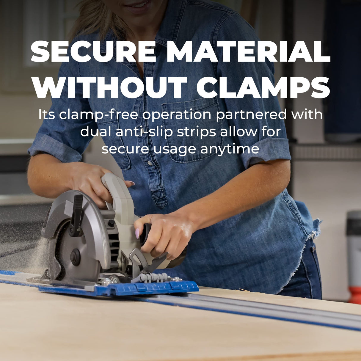 Kreg KMA3700 Accu-Cut XL - Universal Track Saw Guide System - Make Straight, Cross, Rip & Angled Cuts Easily KREG