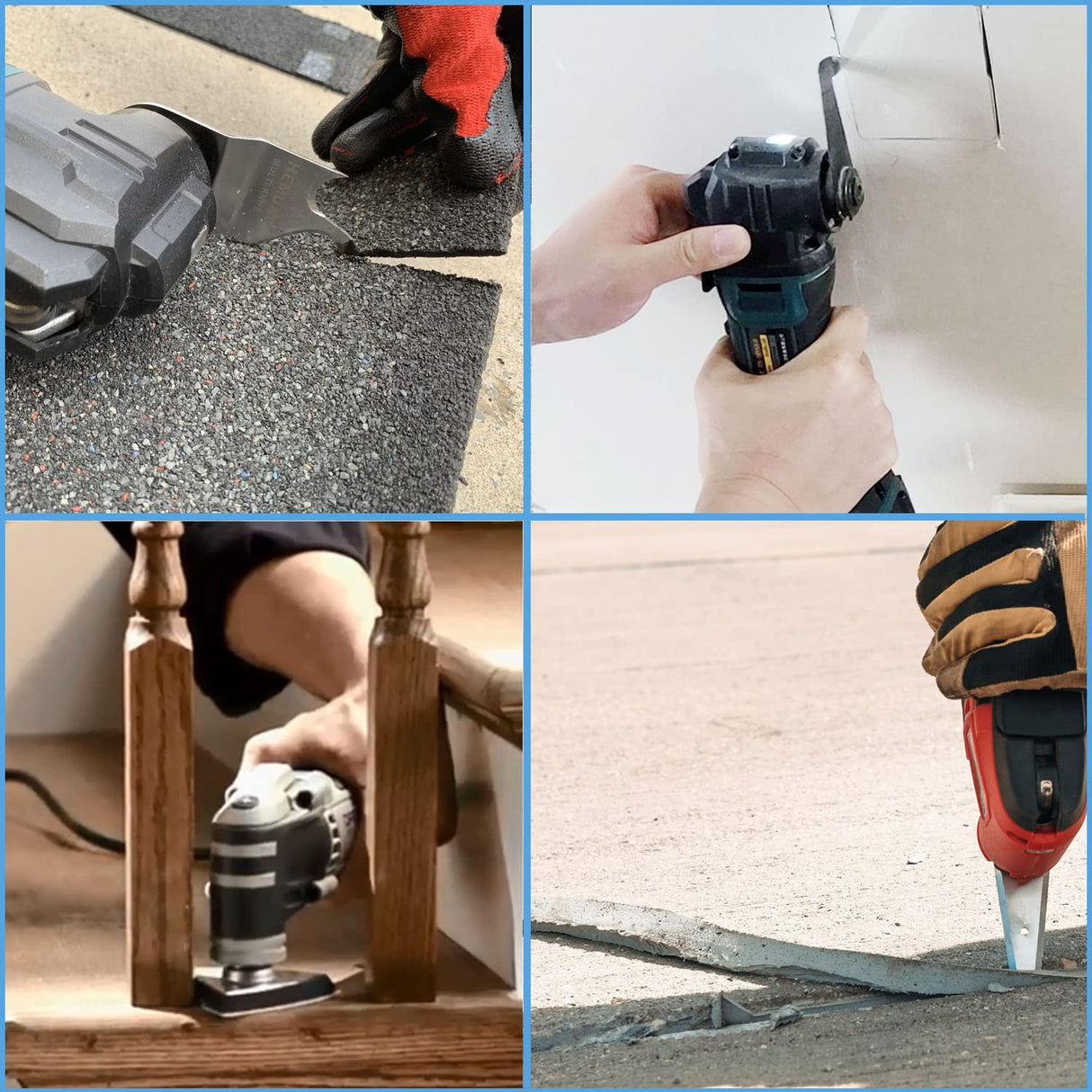 HEMUNC 118PC Oscillating Tool Blades, Oscillating Multitool Saw Blades Accessories Kit HEMUNC