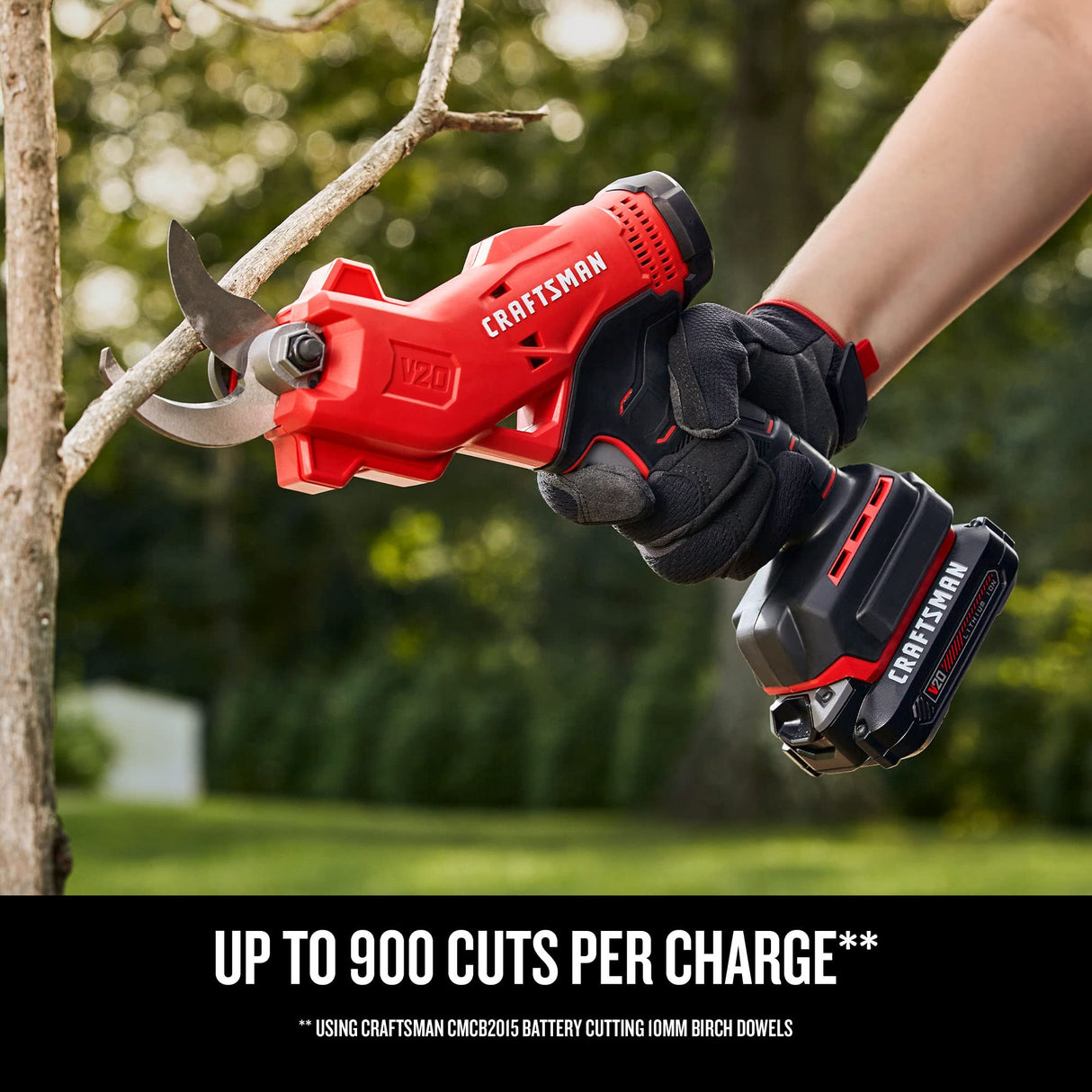CRAFTSMAN 20V MAX Cordless Electric Pruner, Battery & Charger Included (CMCPR320C1) Craftsman