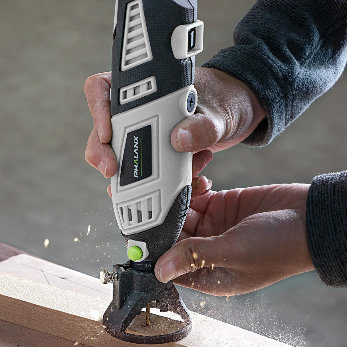 PHALANX 180W Rotary Tool Kit, 1.5-Amp 6 Variable Speed with Flex Shaft, 8000-35000RPM Rotary Multi-Tool& 213pcs Accessories Kit, Power Multiuse Set PHALANX