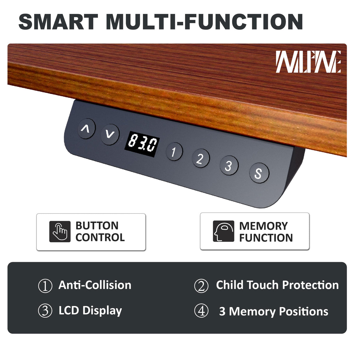 Win Up Time Standing Desk Adjustable Height- 48 x 24 Inches Whole Piece Desktop Stand Up Desk, Electric Standing Desk, Sit to Stand Desk for Home Win Up Time