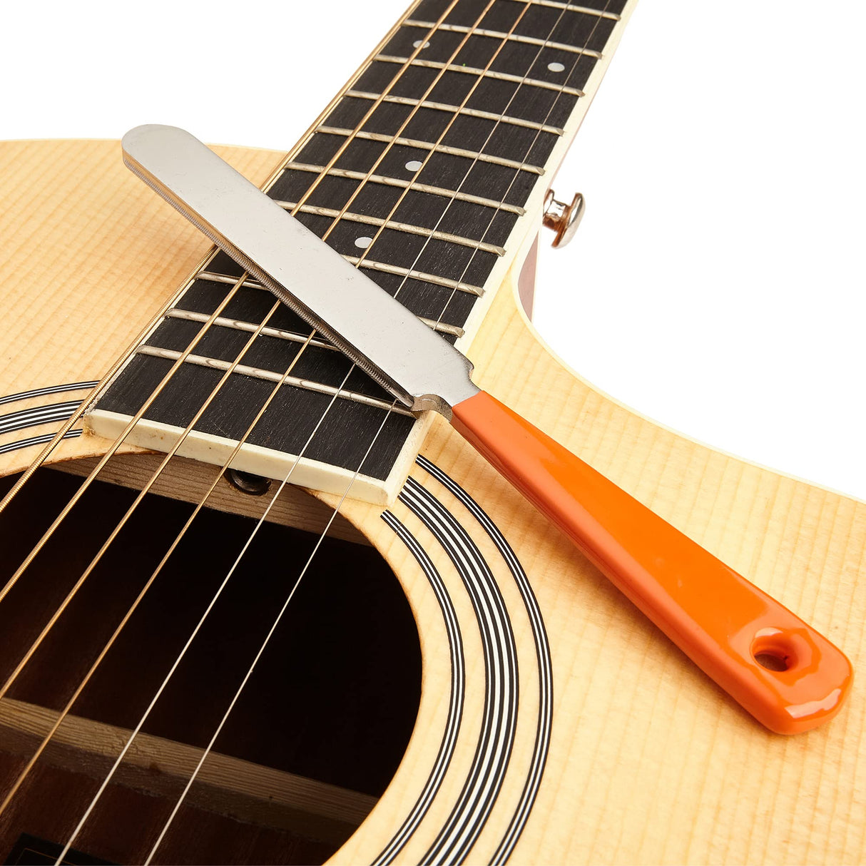 MIECOO 9PCS Guitar Luthier Repair Tool Kit Includes Guitar Fret Leveling Sanding Beam Leveler, Guitar Fret Crowning File, String Action Ruler Gauge, MIECOO MIECOO