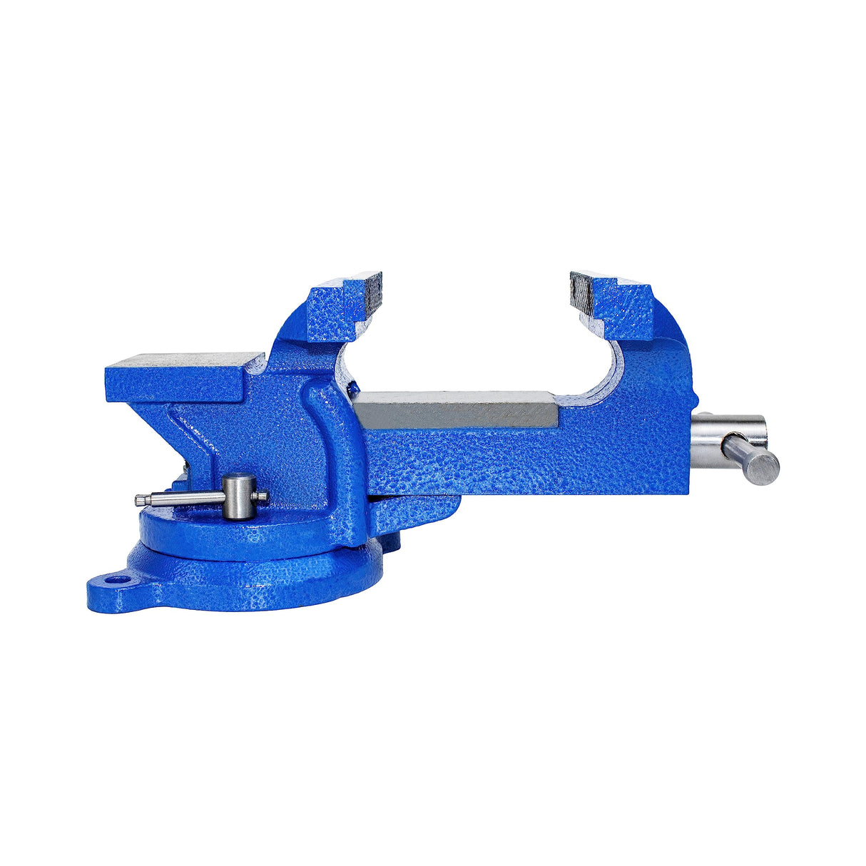 HFS (R) 5" Heavyduty Bench Vise Anvil Forged.360 Swivel Locking Base Desktop Clamp (16LBS), FS Blue Design HFS