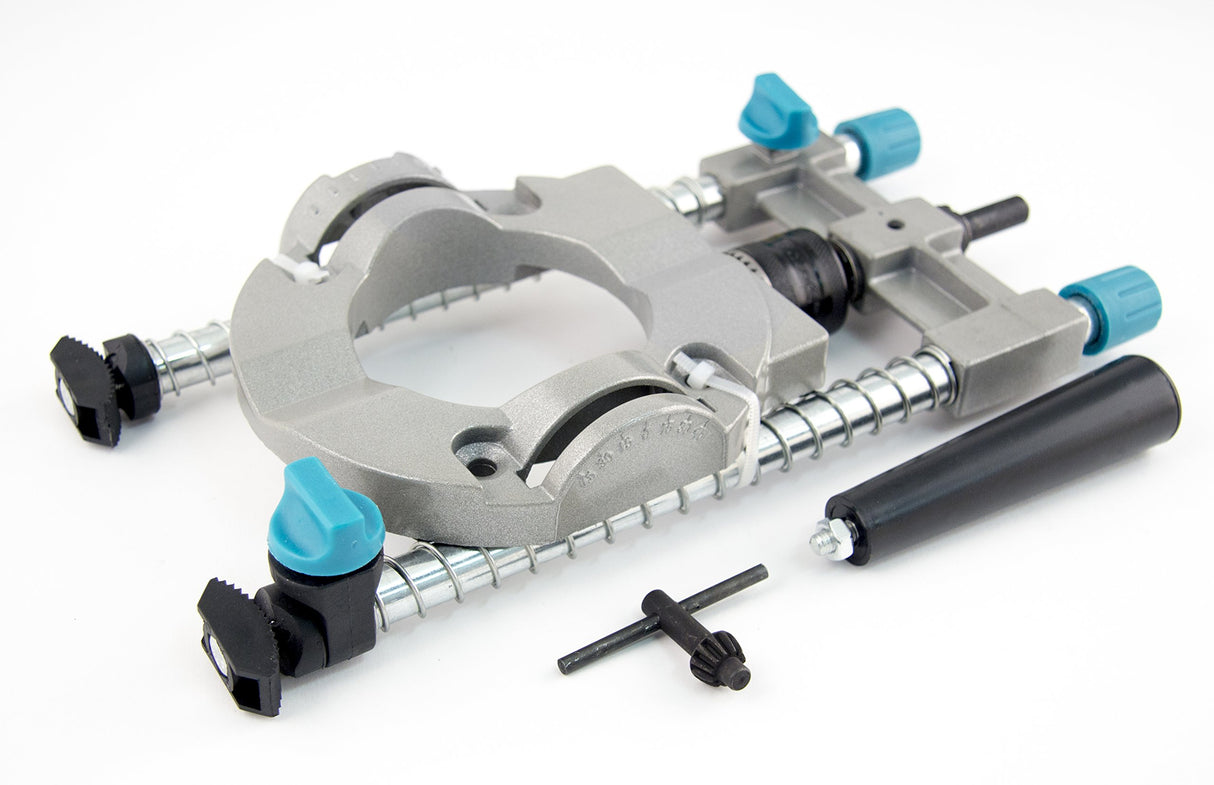 Wolfcraft 4525404 Multi-Angle Drill Guide Attachment For 1/4In. & 3/8In. Drills,Silver wolfcraft