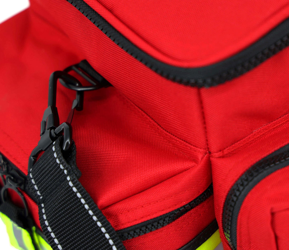 Lightning X Mid-Sized First Responder EMT Bag | LXMB25 | Fully Stocked w/ 240+ First Aid, EMS & Trauma Supplies - RED Lightning X Products