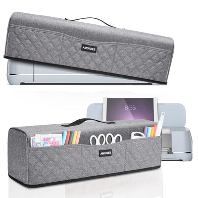 AMOIGEE Dust Cover for Cricut Explore Air 2, Cricut Maker,Cricut Explore 3,Cricut Maker, Maker Cover With Pockets for Cricut Accessories and Supplies