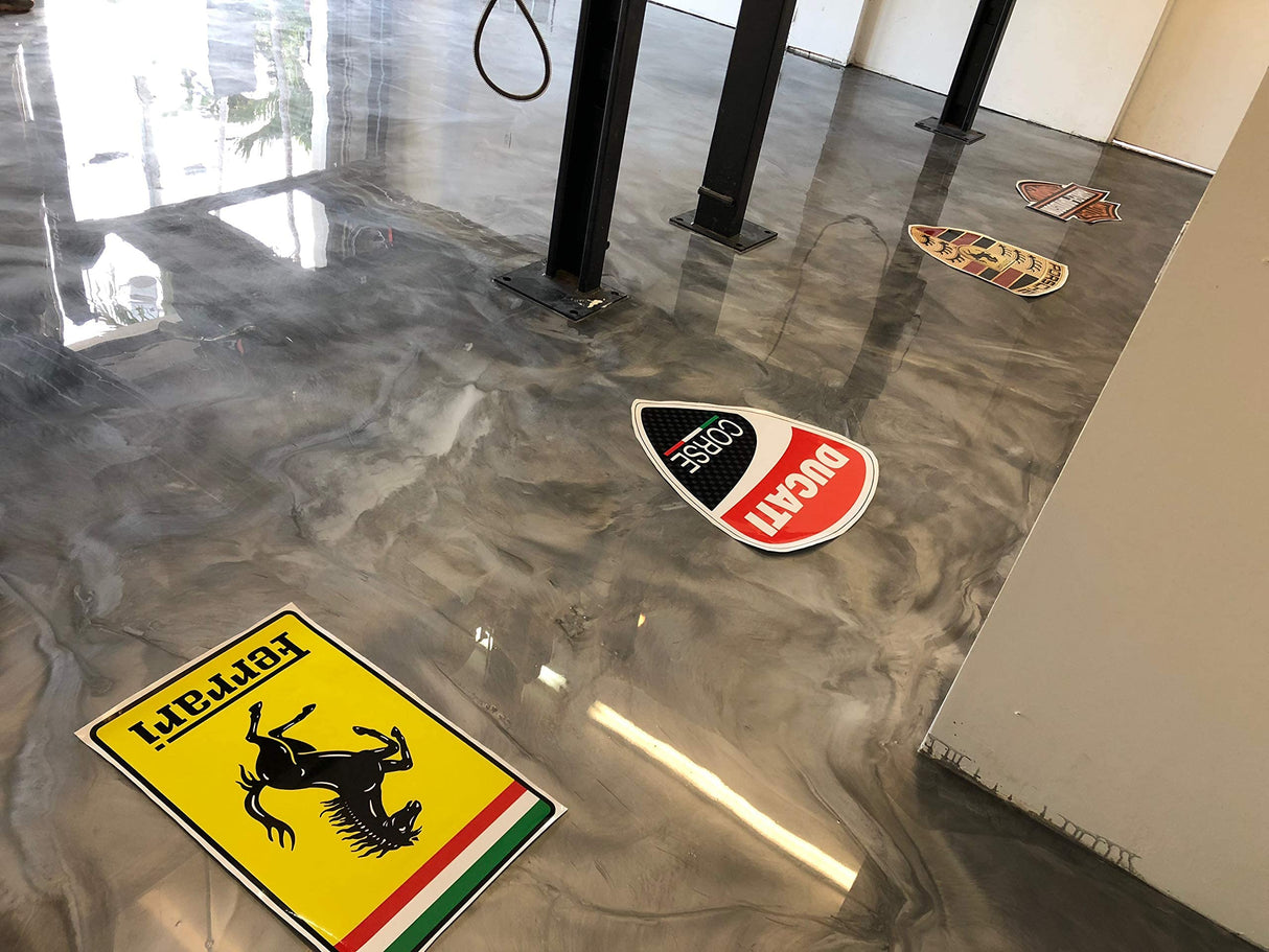 Clear Epoxy Resin Coating for Floors & Counter Tops, 100% Solids, Self Leveling - 3 Gallon Kit & 18in Roller Master Protective Coatings