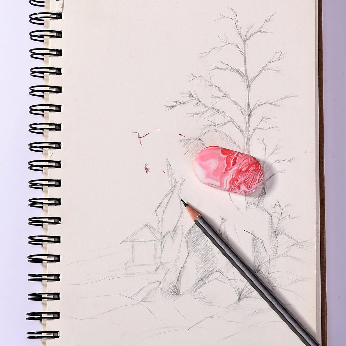 Mr. Pen- Erasers, 12 Pack, Marble Pencil Eraser, Erasers for Pencils, Mr Pen Erasers, Erasers for School, Large Eraser, Erasers for School, Rubber Mr. Pen