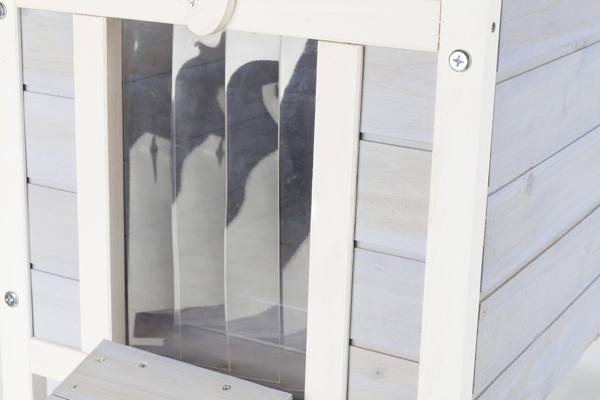 TRIXIE natura Weatherproof Small Outdoor Pet Home, Cat House, Rabbit House, Shelter for Feral Cats or Small Animals TRIXIE