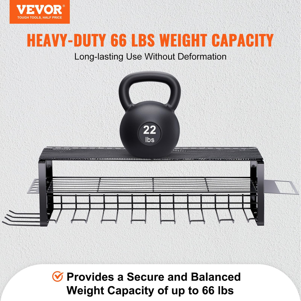 VEVOR Power Tool Organizer, 7 Slot, 3 Layers, Cordless Drill Holder Wall Mount, Battery Charging Station Storage Rack, Multi-Function Garage VEVOR