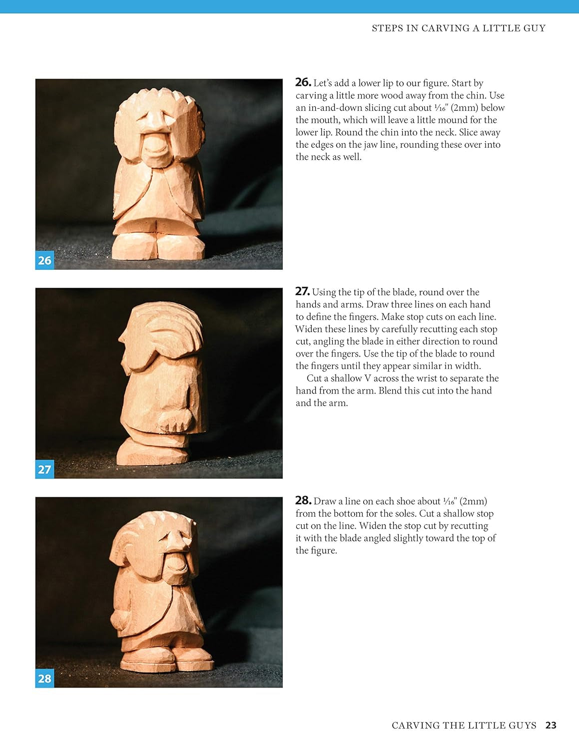 Carving the Little Guys: Easy Techniques for Beginning Woodcarvers (Fox Chapel Publishing) Skill-Building Introduction to the Art of Caricature WoodArtSupply