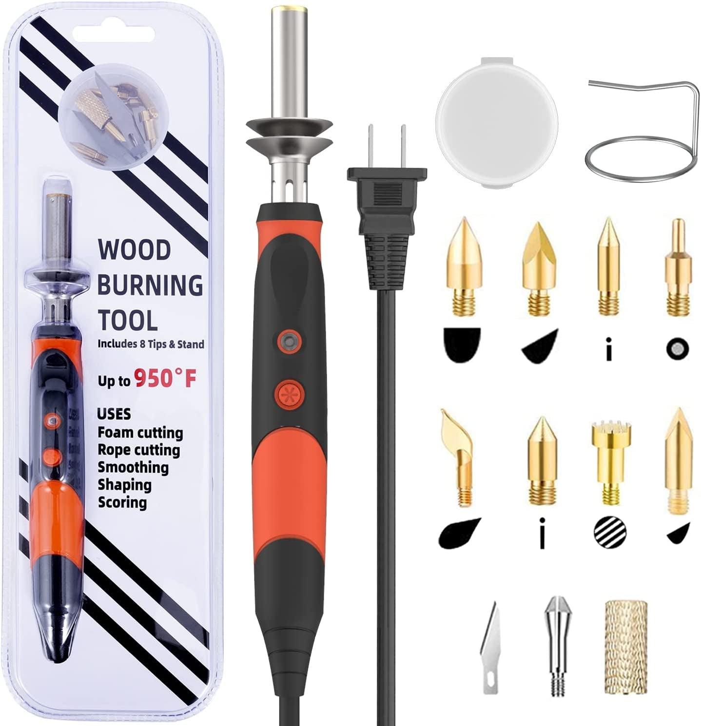 96pcs Wood Burning Kit, Professional Wood Burner Pen Tool, Creative Tool  Set Adjustable Temperature WoodBurner for Embossing/Carving,Suitable for