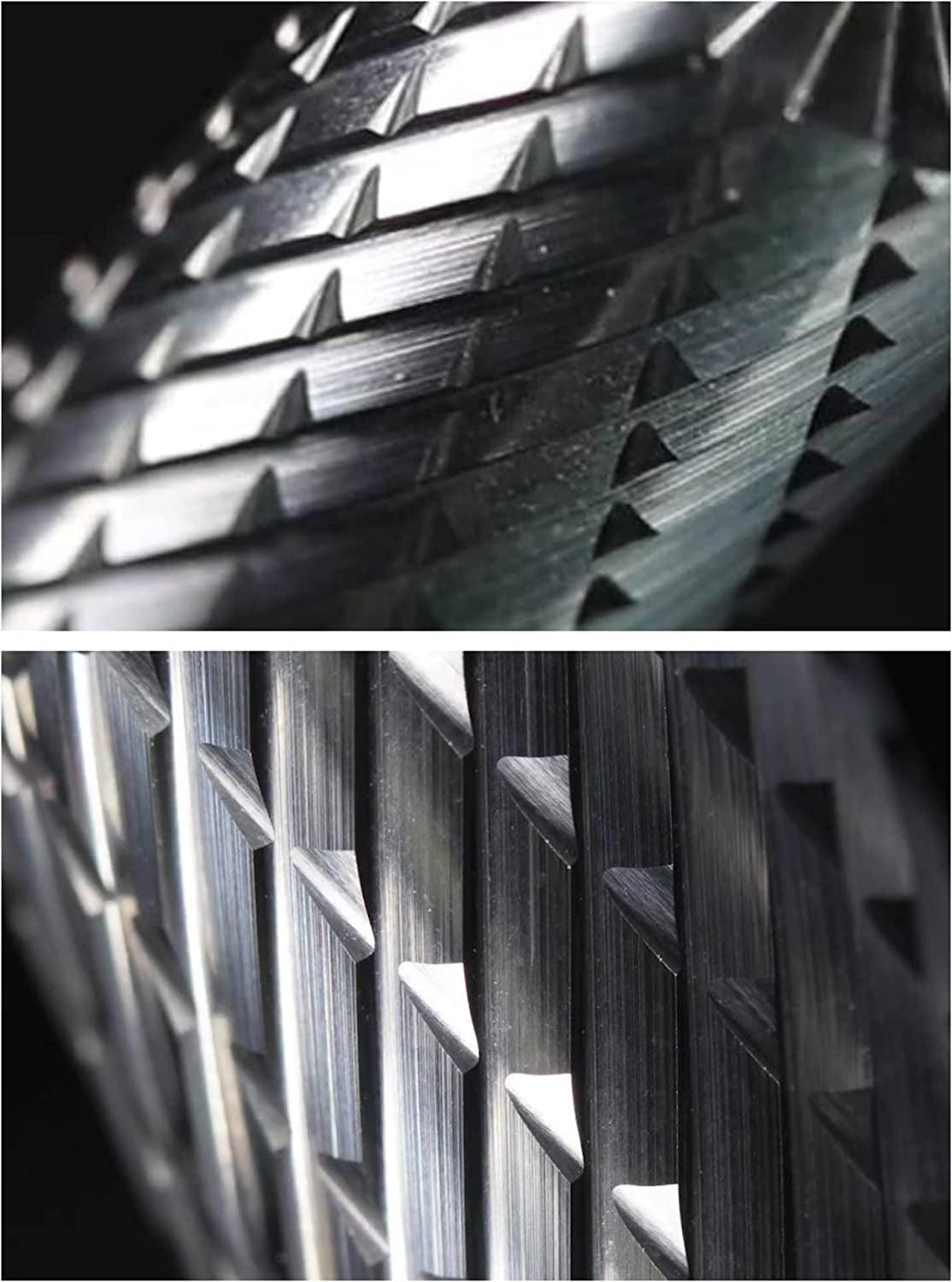 Carbide Burr Set Compatible with Dremel 1/8" Shank 10PCS Die Grinder Rotary Tool Rasp Bits WoodArtSupply