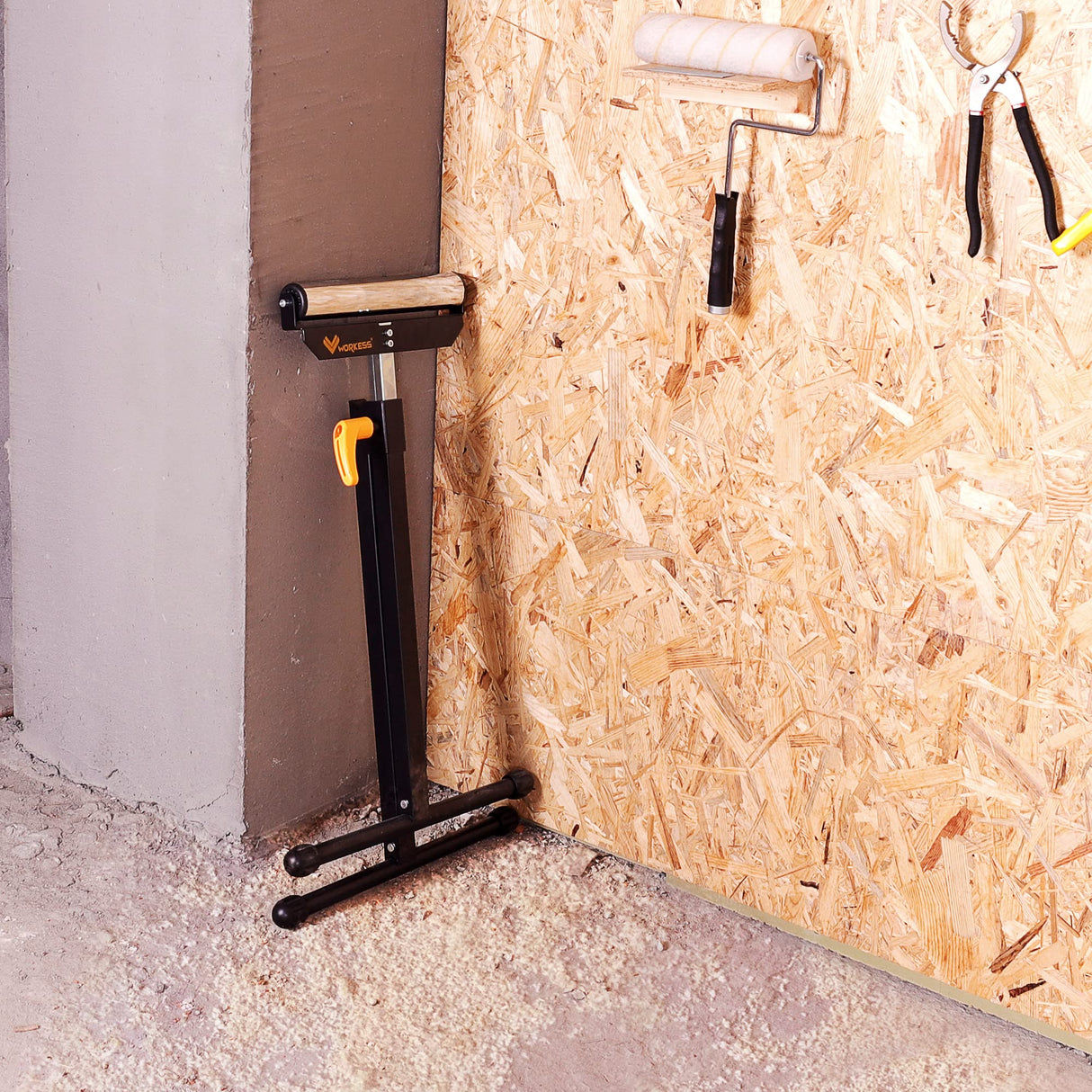 WORKESS Roller Support Stand 132 Lbs Load Capacity, Twin Pack WK-RS004T WORKESS