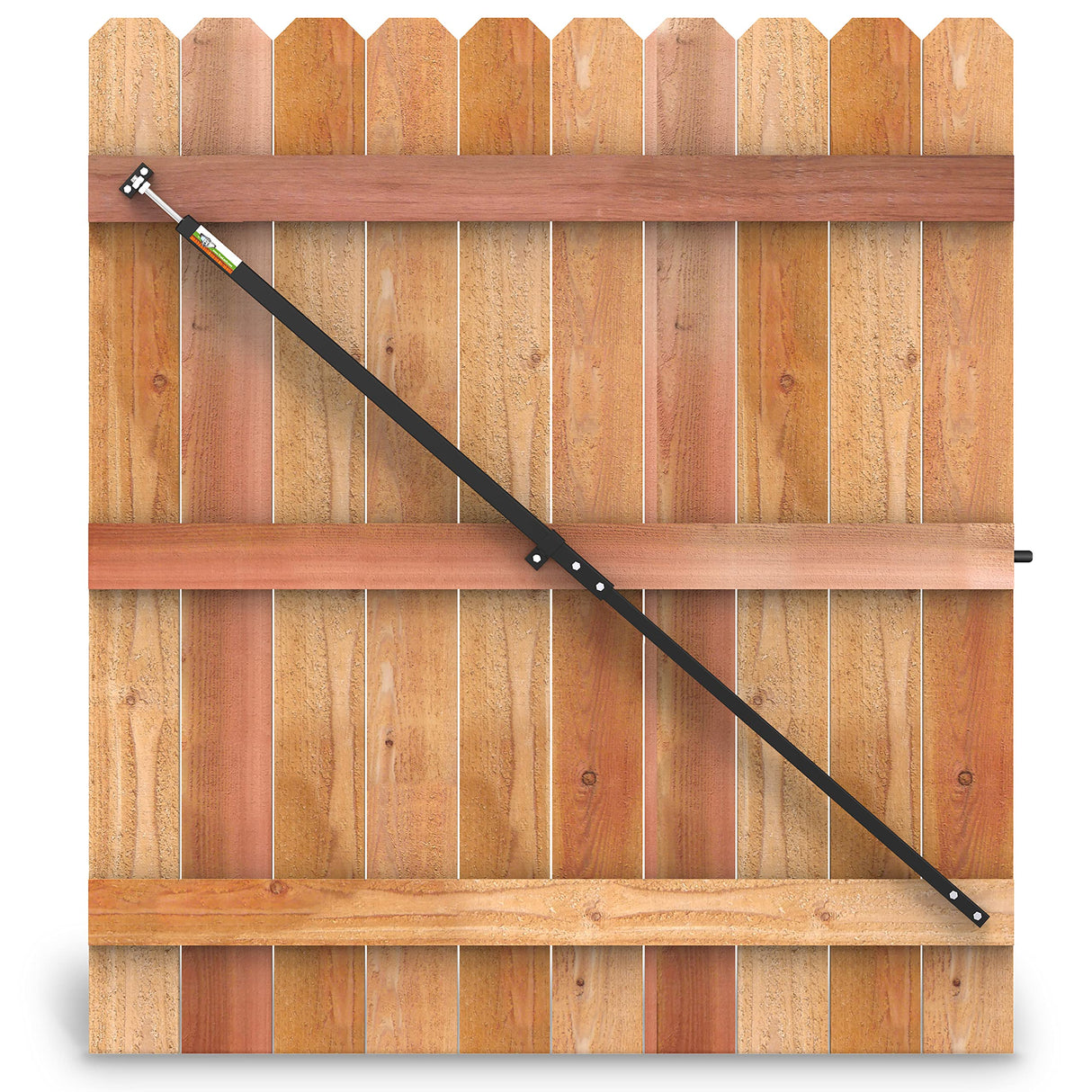 True Latch 6' Telescopic Gate Brace - Wood Privacy Fence Anti Sag Gate Kit - Gate Hardware Kit for Outdoor Wooden Fence Gates, 1 Patented USA Made GENUINE STEEL BUILT STRONGER TRUE LATCH