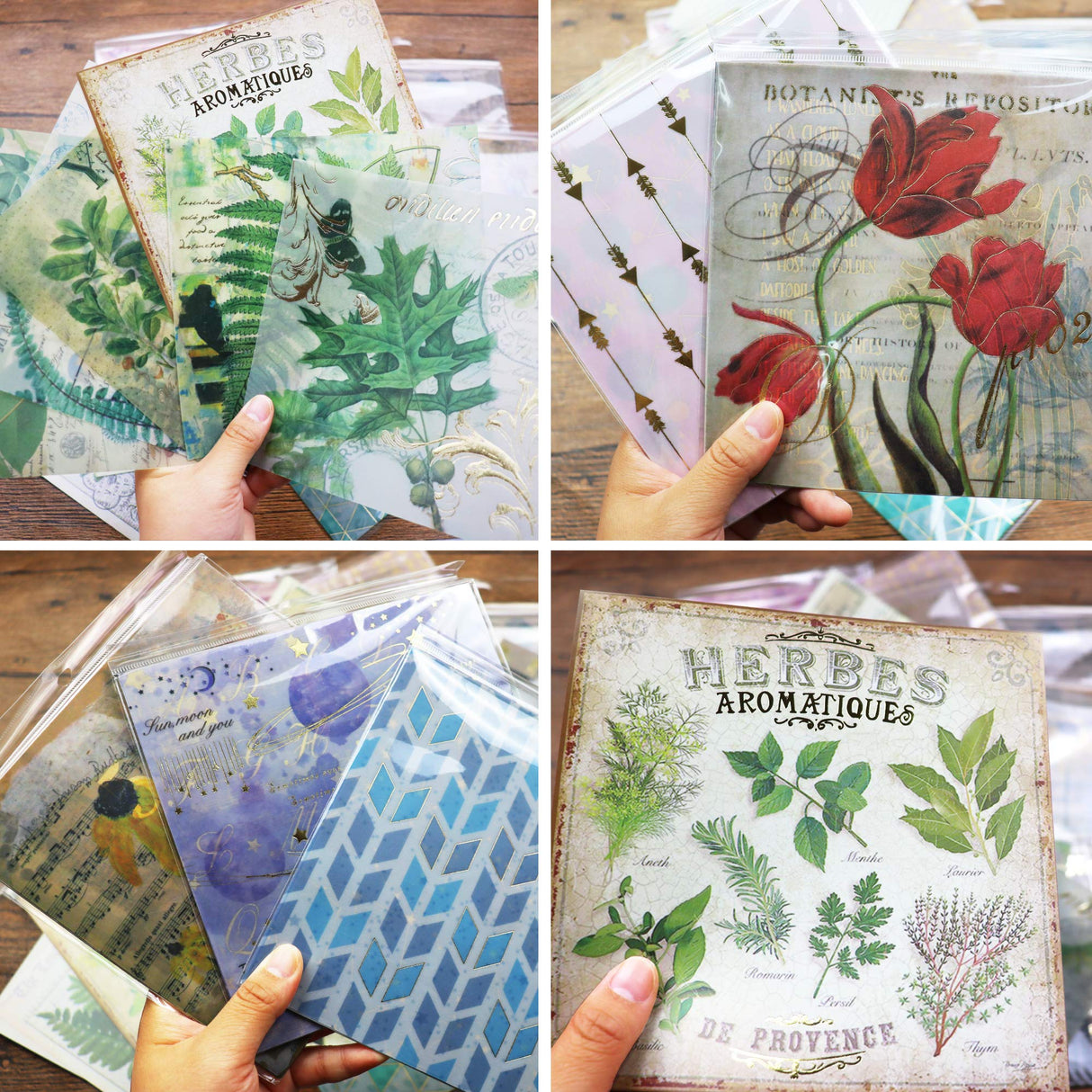 CATaireen Junk Journal Card Making Supplies Kit Scrapbooking Embellishments Collage Decoupage Art Craft for Adults Large DIY TN Travel Notebook CATaireen