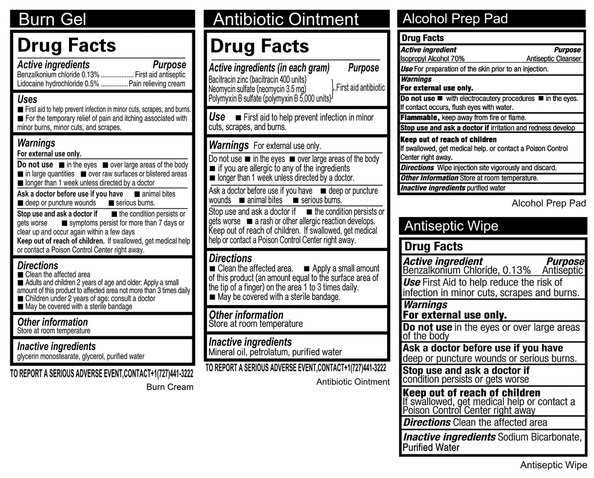 General Medi 110 Pieces Small First Aid Kit - HardCase First Aid Box - Contains Premium Medical Supplies for Travel, Home, Office, Vehicle, Camping, General Medi