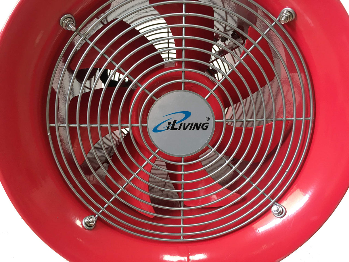 iLiving - ILG8EF10EX Explosion Proof Utility High Velocity Blower, Fume Extractor, Portable Exhaust and Ventilator Fan, Air Ventilation with 1943 iLiving