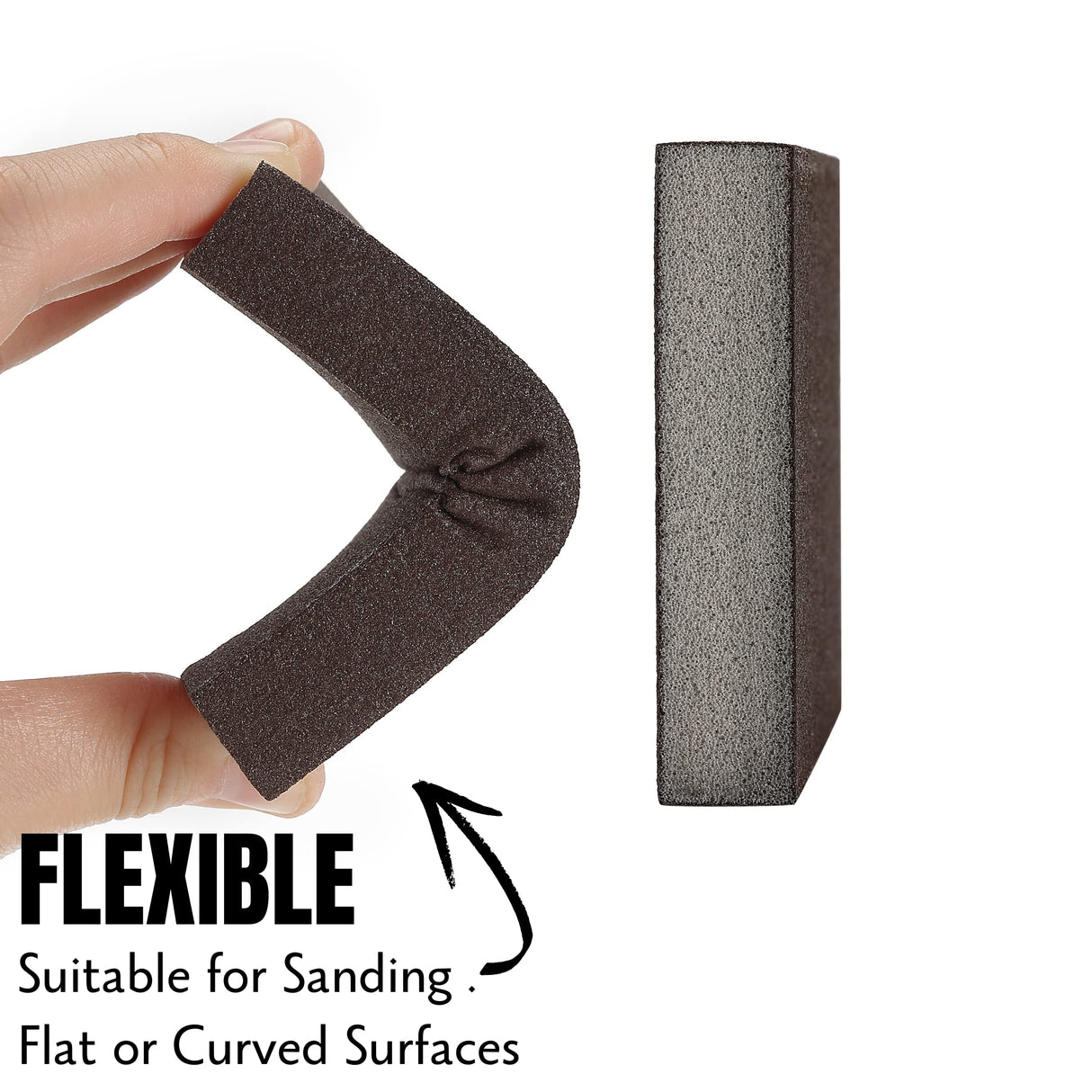 Bates- Sanding Sponge, 4 Pack, 60/80/120/220 Grit Assortment, Washable and Reusable, Sanding Block, Sandpaper Block, Sanding Blocks for Wood, Sanding Bates Choice Pro