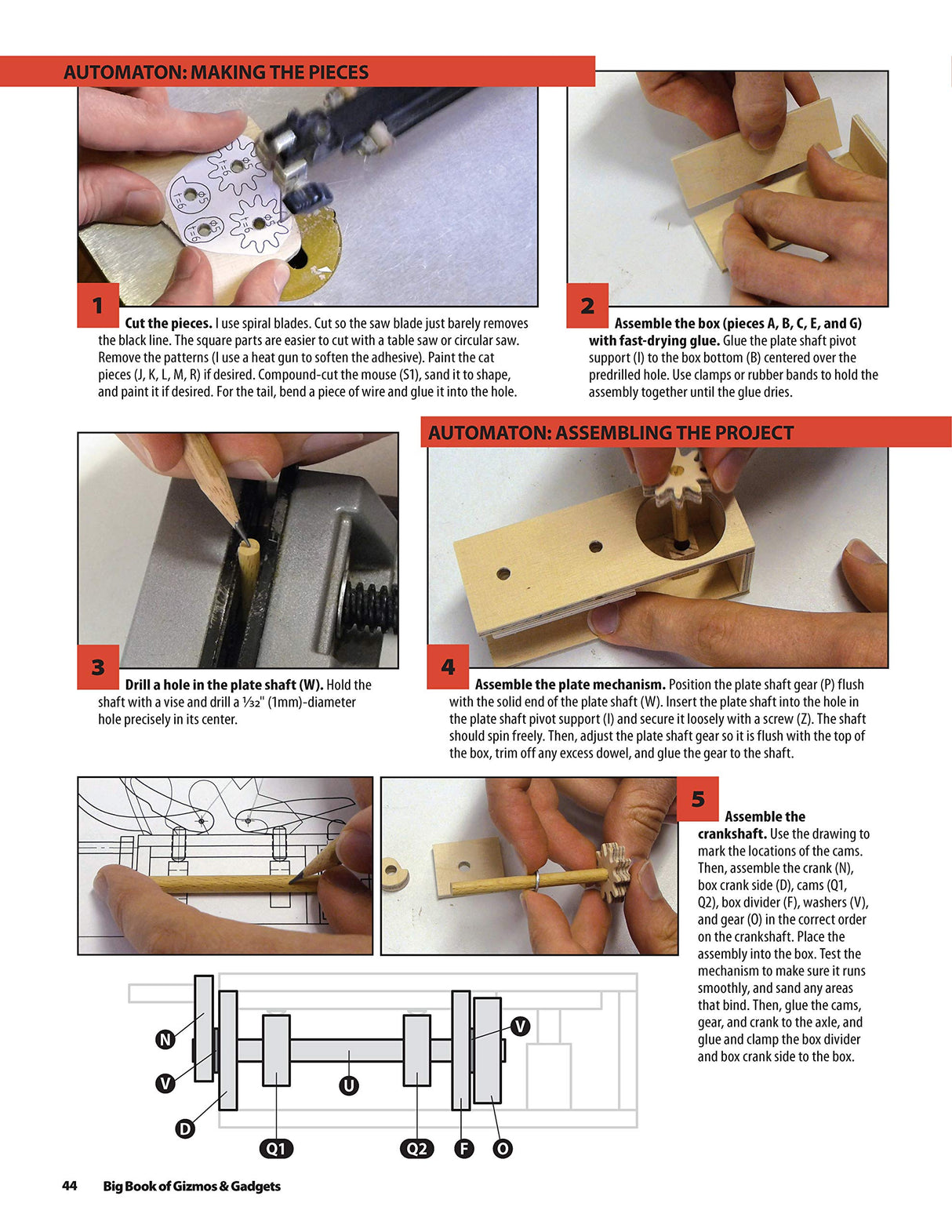 Big Book of Gizmos & Gadgets: Expert Advice and 15 All-Time Favorite Projects and Patterns (Fox Chapel Publishing) Step-by-Step Wooden Mechanical Fox Chapel Publishing