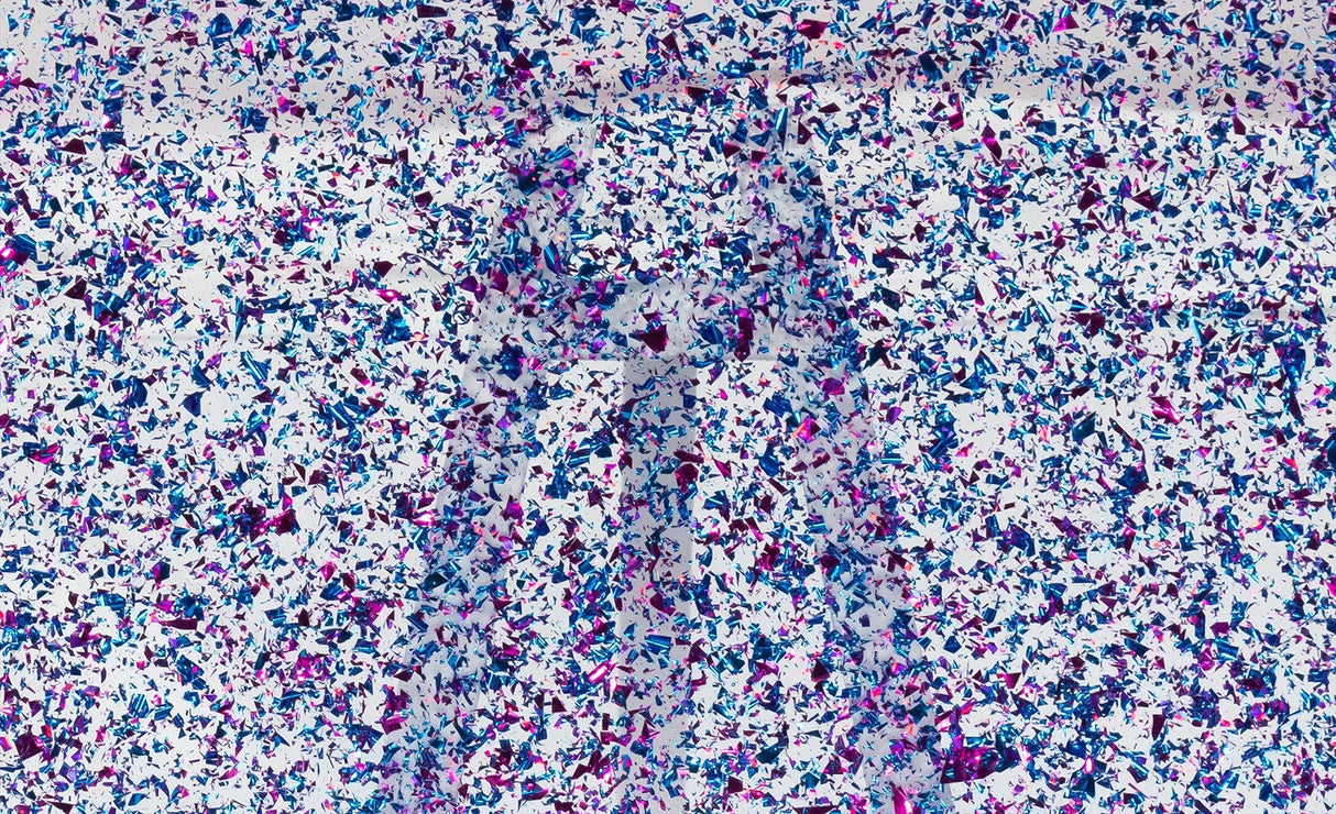 Fuchsia Azure Fusion Glitz | 1 Sheet of 3mm (1/8th Inch), 12x19 inch, Glowforge Performance Series CO2 Laser Ready, Glitter cast Acrylic, Craft Craft Closet