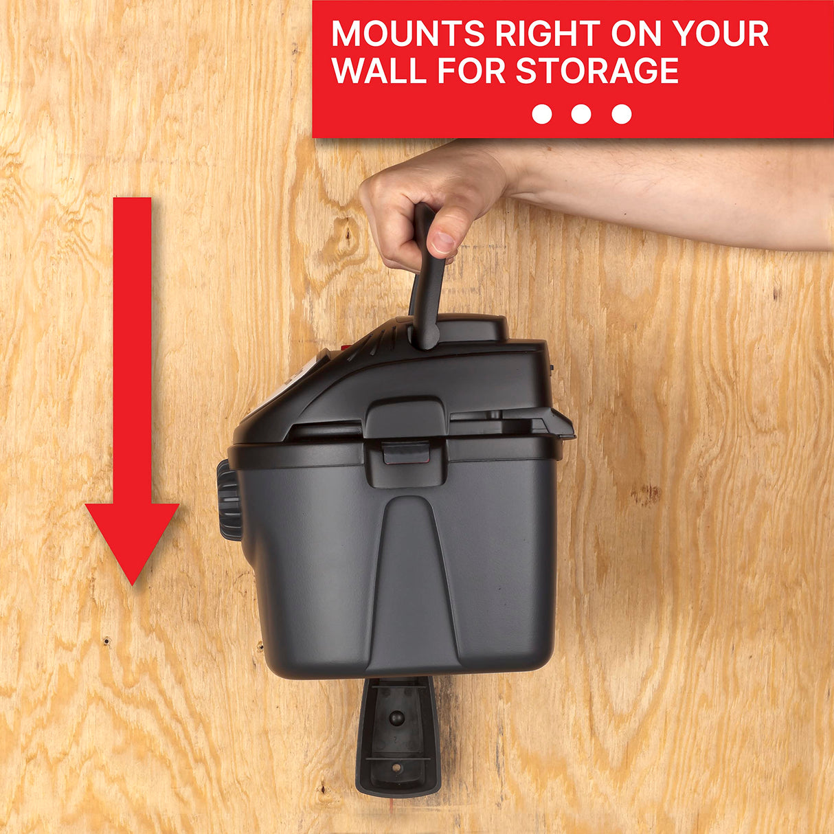 Shop-Vac 2021005, Micro Wet Dry Vacuum, 1 Gallon, 1.25 in Diameter x 4 Ft Hose, 50 CFM, (1 Pack) Shop-Vac