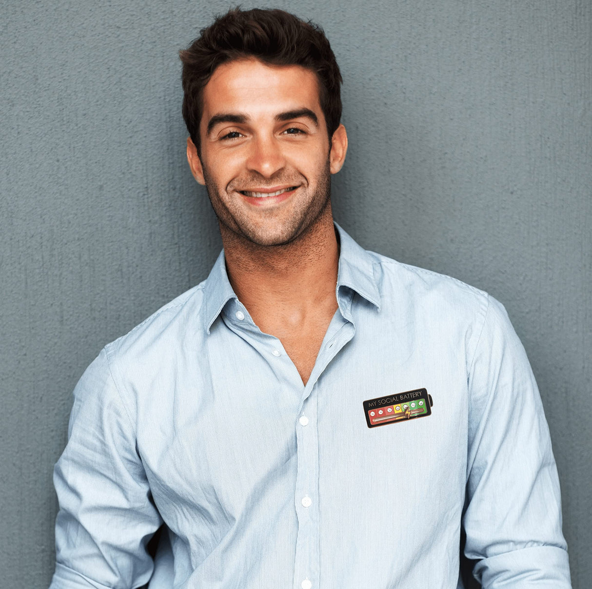 Social Battery Pin - My Social Battery Creative Lapel Pin, Fun Enamel Emotional Pin 7 Days A Week (1White+1Black) vizethru