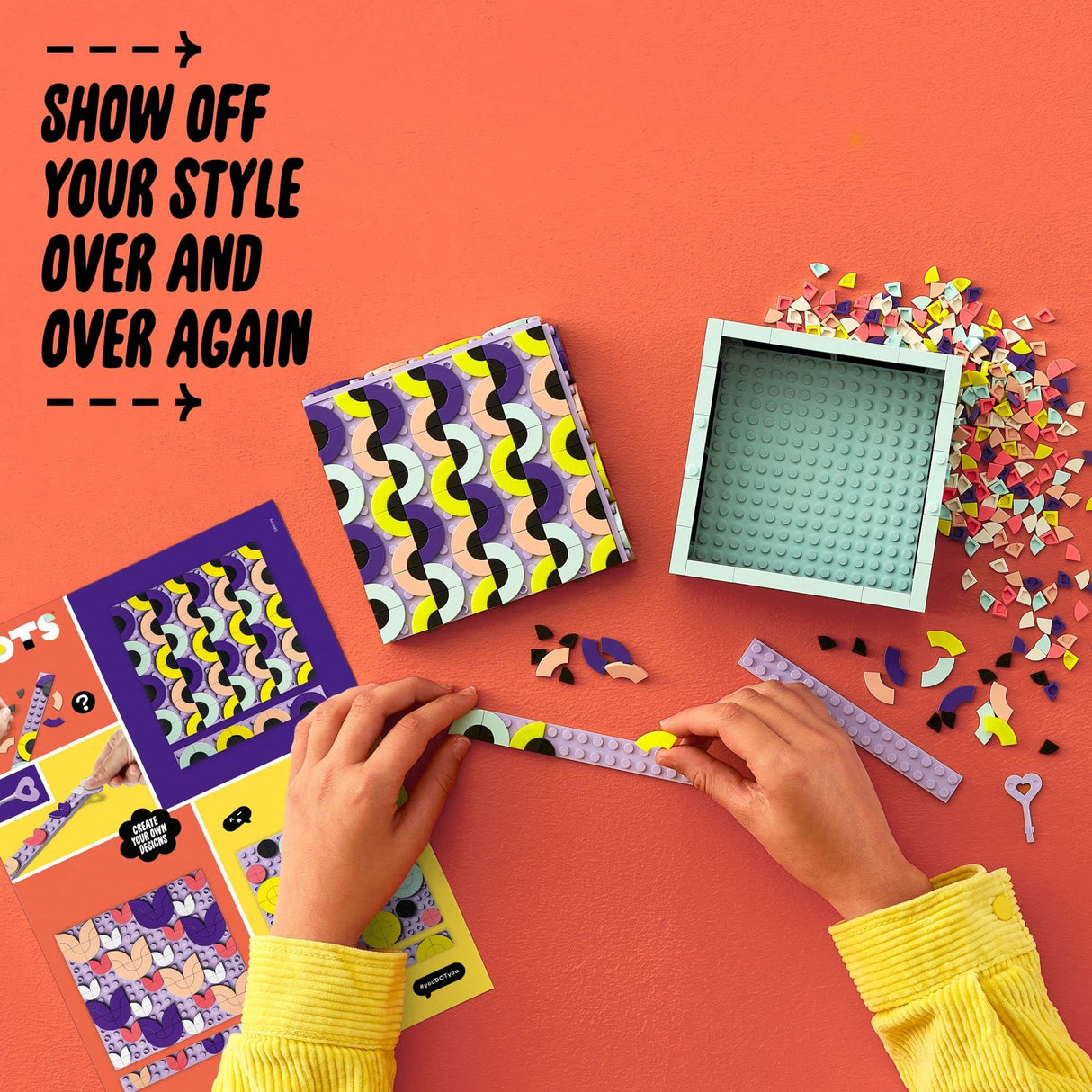 LEGO DOTS Big Box 41960 Arts and Crafts Set for Kids Aged 6 Plus, DIY Desk Tidy Organizer or Toy Jewelry Storage Tray, Decoration Creative Activity LEGO