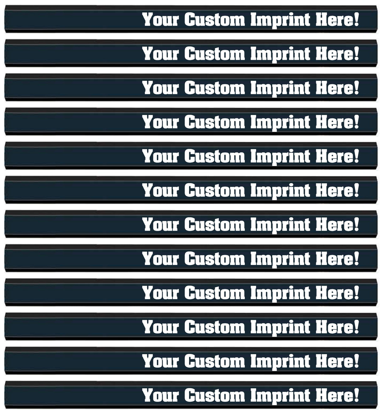 Express Pencils Black Custom Carpenter Pencil Personalized imprinted with your Name, Logo or Message Pack of 12- USA Made (Black) Express Pencils