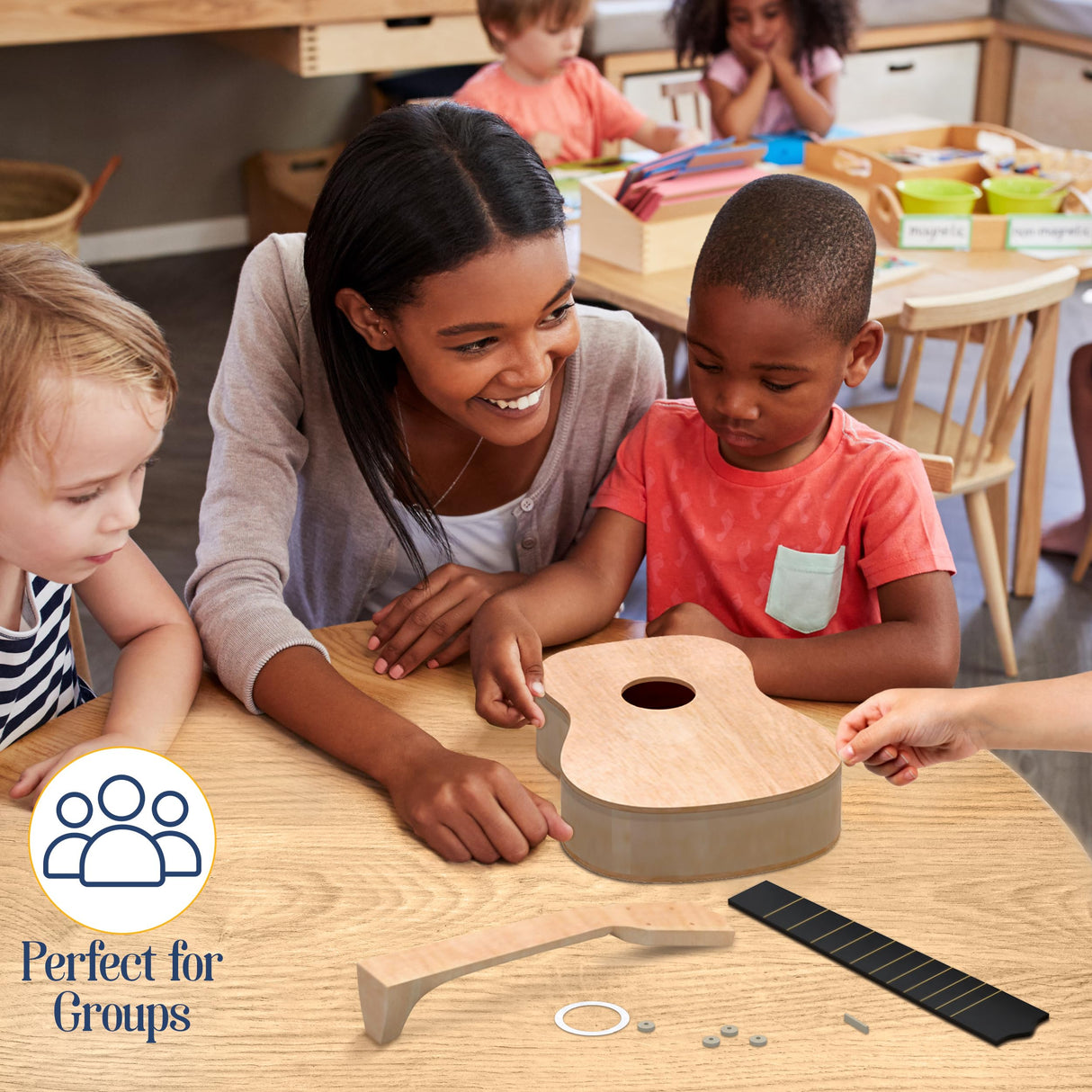 DIY Ukulele Kit Soprano (22inch) Build Your Own Guitar Kit with our Ukuleles Guitar Build Kit. DIY Ukelele Kit has 33 Pieces for all DIY Guitar Kraftex