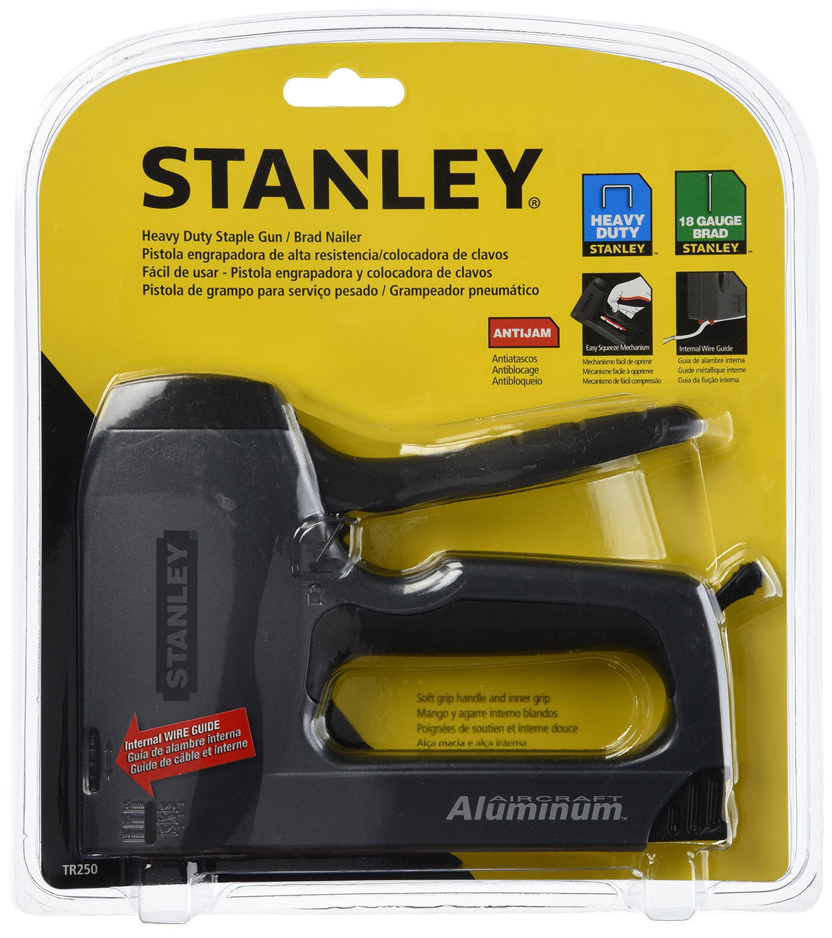 STANLEY SharpShooter Plus Nail Gun, Heavy Duty, Gray/Black (TR250) Stanley