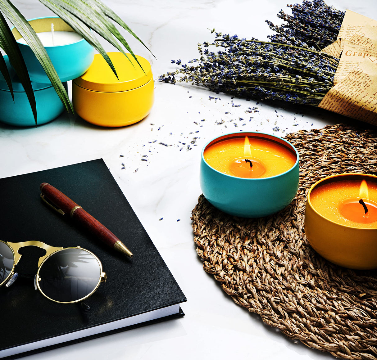 Hearts & Crafts DIY Complete Soy Wax Candle Making Kit - 2lbs Soy Candle Wax and All Candle Making Supplies Included and Candle Jars - Complete DIY Hearts & Crafts