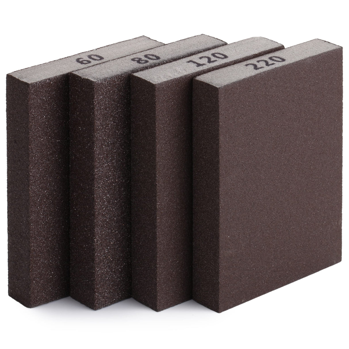 Bates- Sanding Sponge, 4 Pack, 60/80/120/220 Grit Assortment, Washable and Reusable, Sanding Block, Sandpaper Block, Sanding Blocks for Wood, Sanding Bates Choice Pro