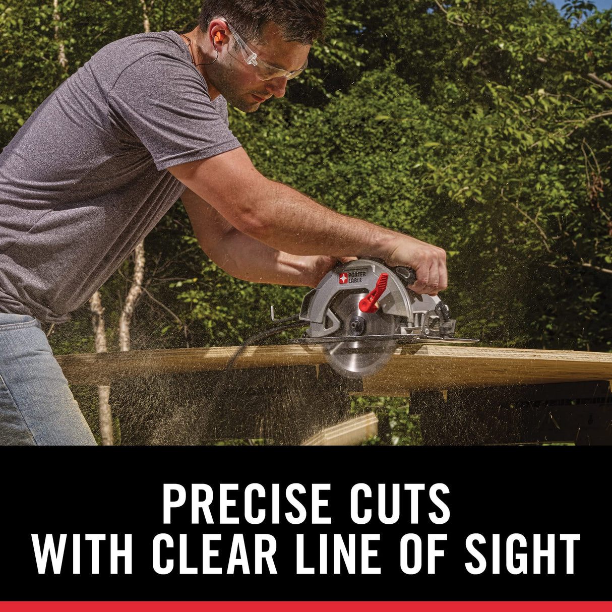 PORTER-CABLE 7-1/4-Inch Circular Saw, Heavy Duty Steel Shoe, 15-Amp (PCE300) PORTER-CABLE