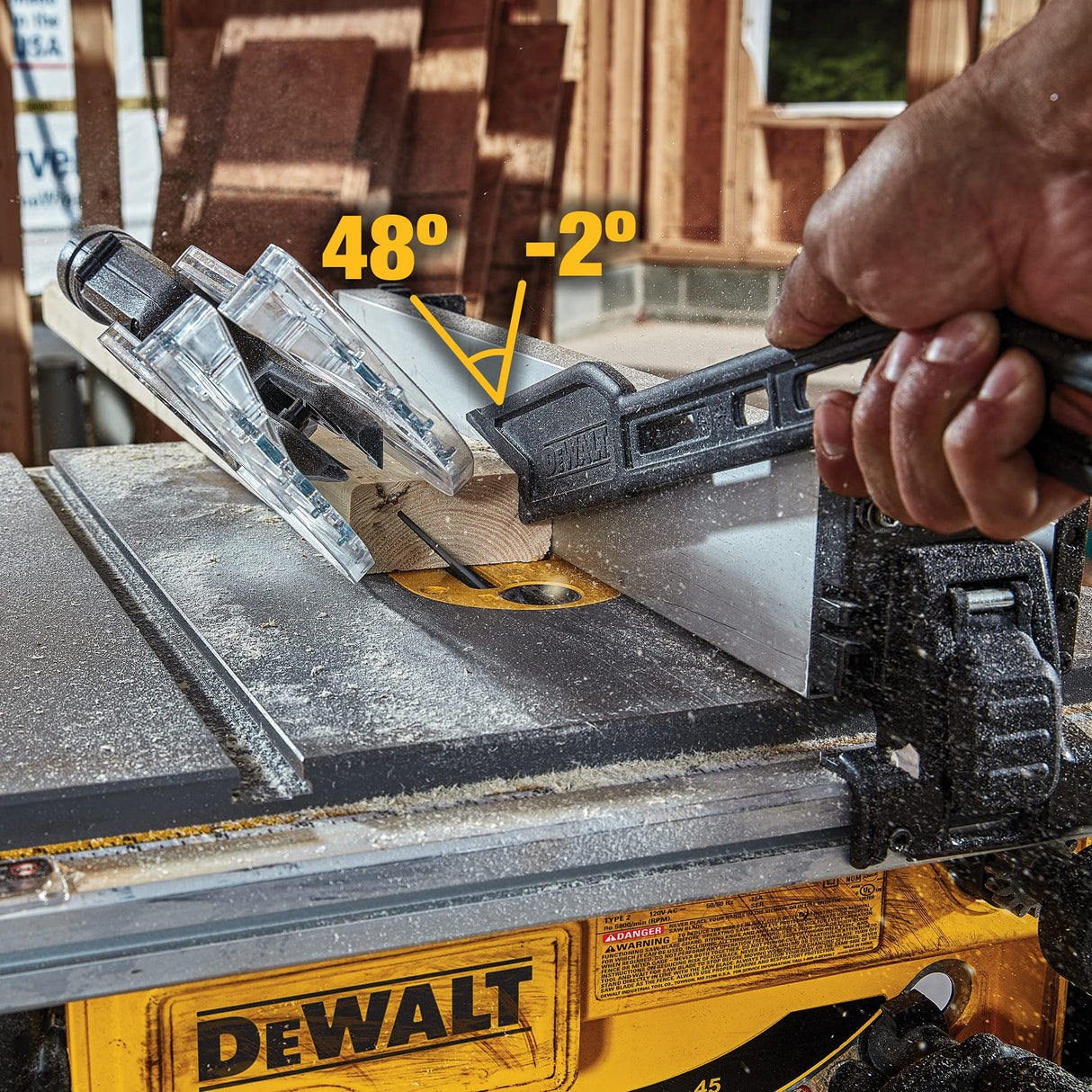 DEWALT Table Saw for Josites, 8-1/4 Inch, 15 Amp (DWE7485) DEWALT