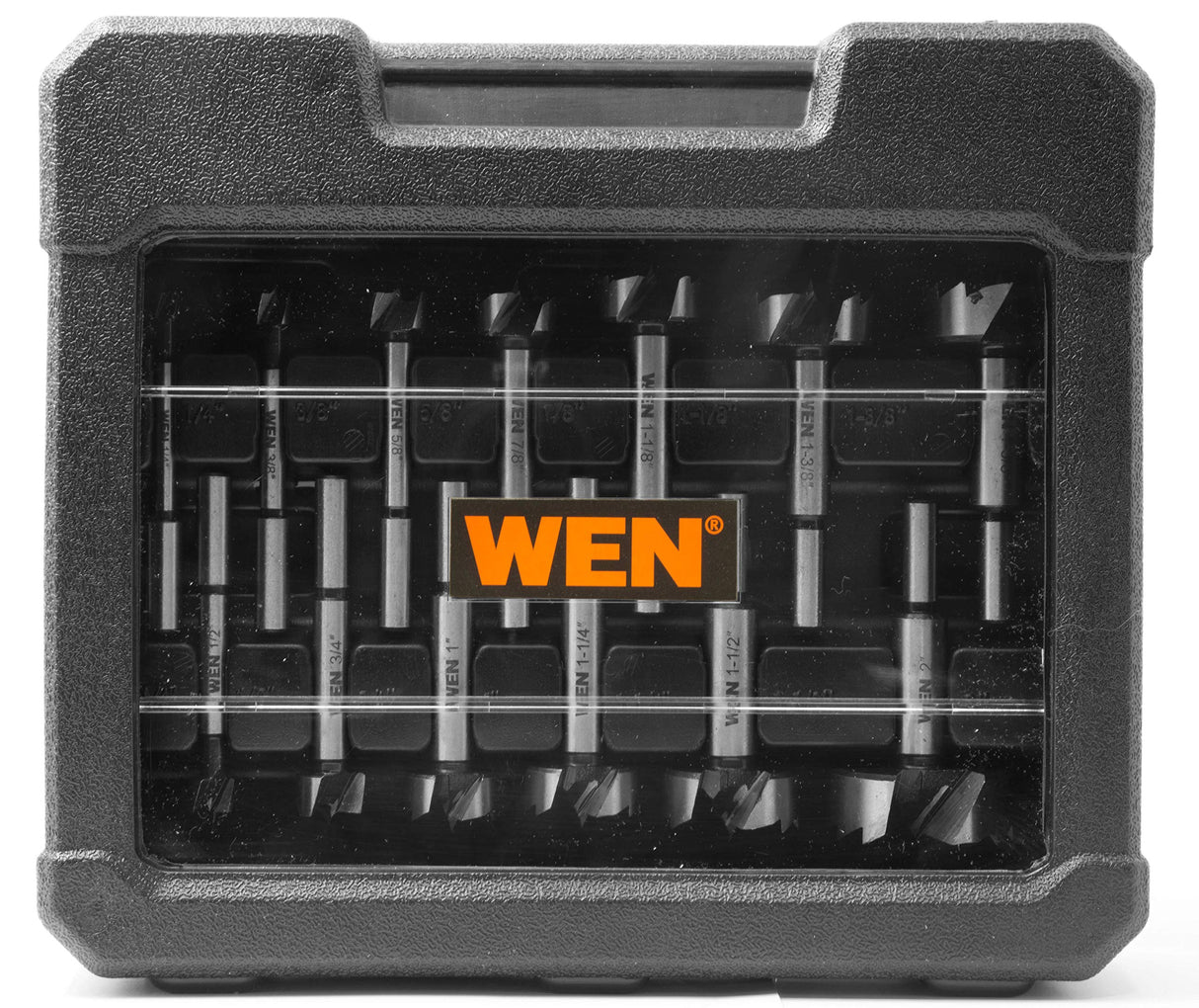 WEN FB5114 14-Piece Forstner Bit Set with Carrying Case WEN