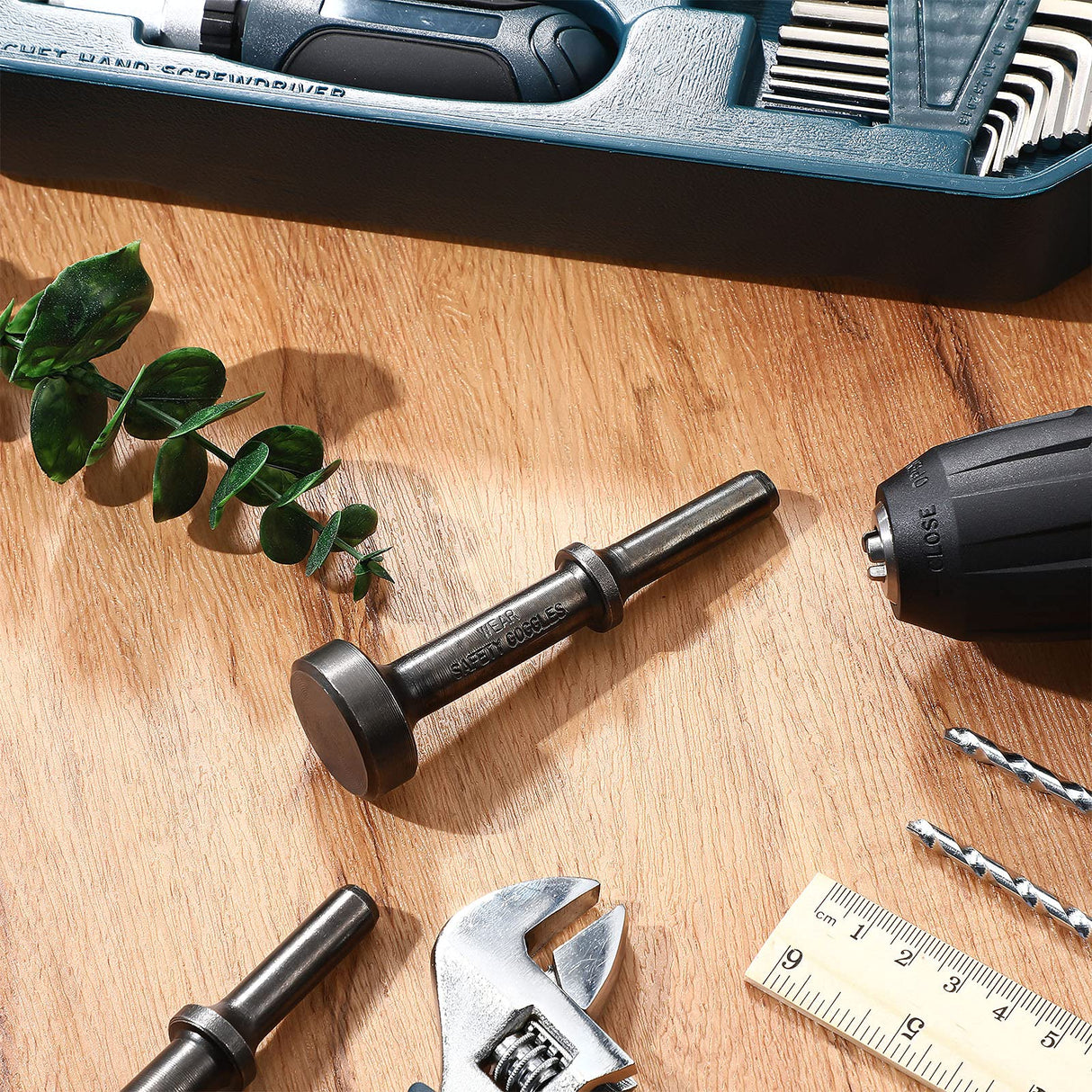 Mudder Smoothing Hammer attachments Tool Pneumatic Hammer Bit Pneumatic Chisel Bit Tool Hammer Accessories (10 x 3 x 3 cm) Mudder