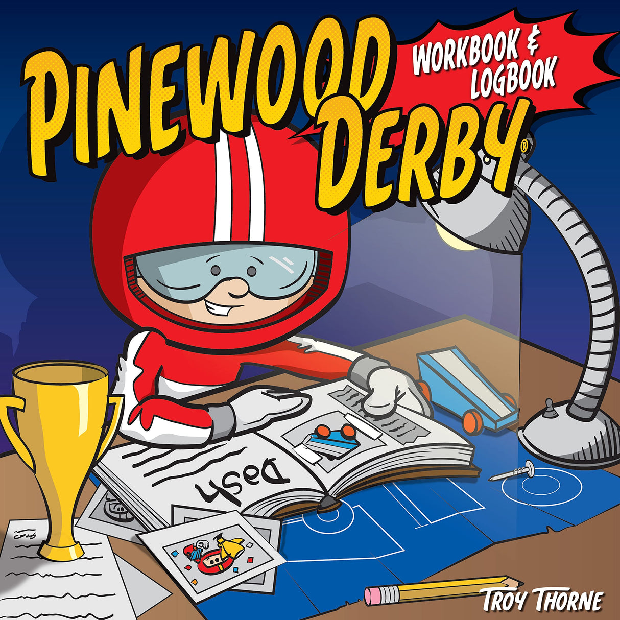 Pinewood Derby Workbook & Logbook (Fox Chapel Publishing) For Scouts to Keep Track of Design, Pattern, & Painting Ideas, Log Test Run Notes, and Add Design Originals