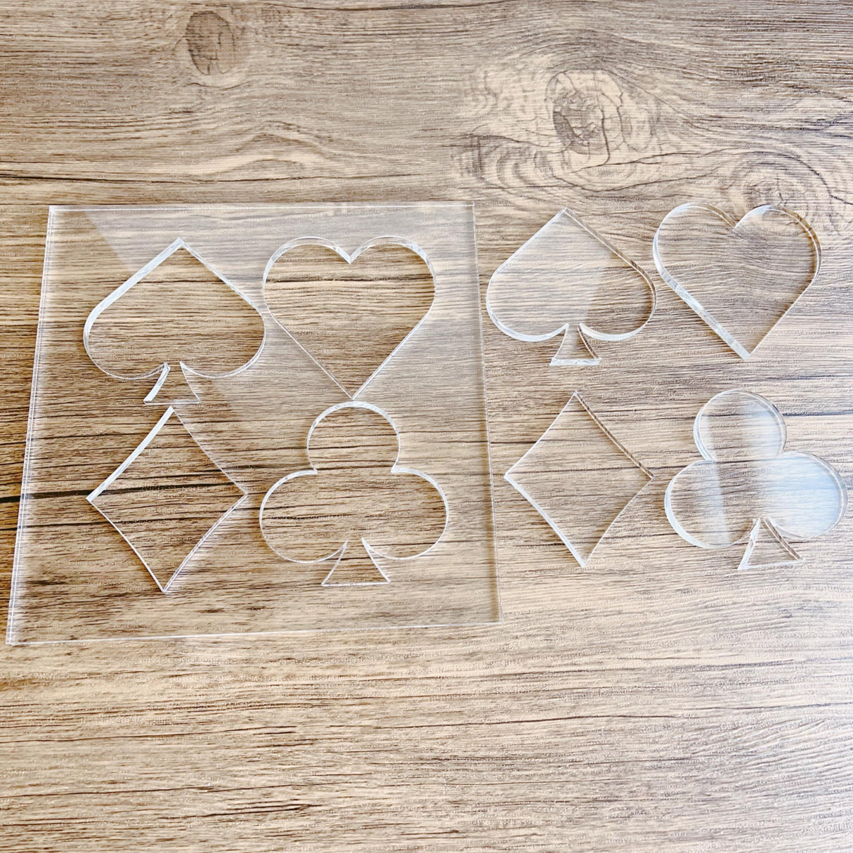 Card Suits Router Template, Router Inlay Template, Router Jig, Woodworking Template, Craft Template Phocaea