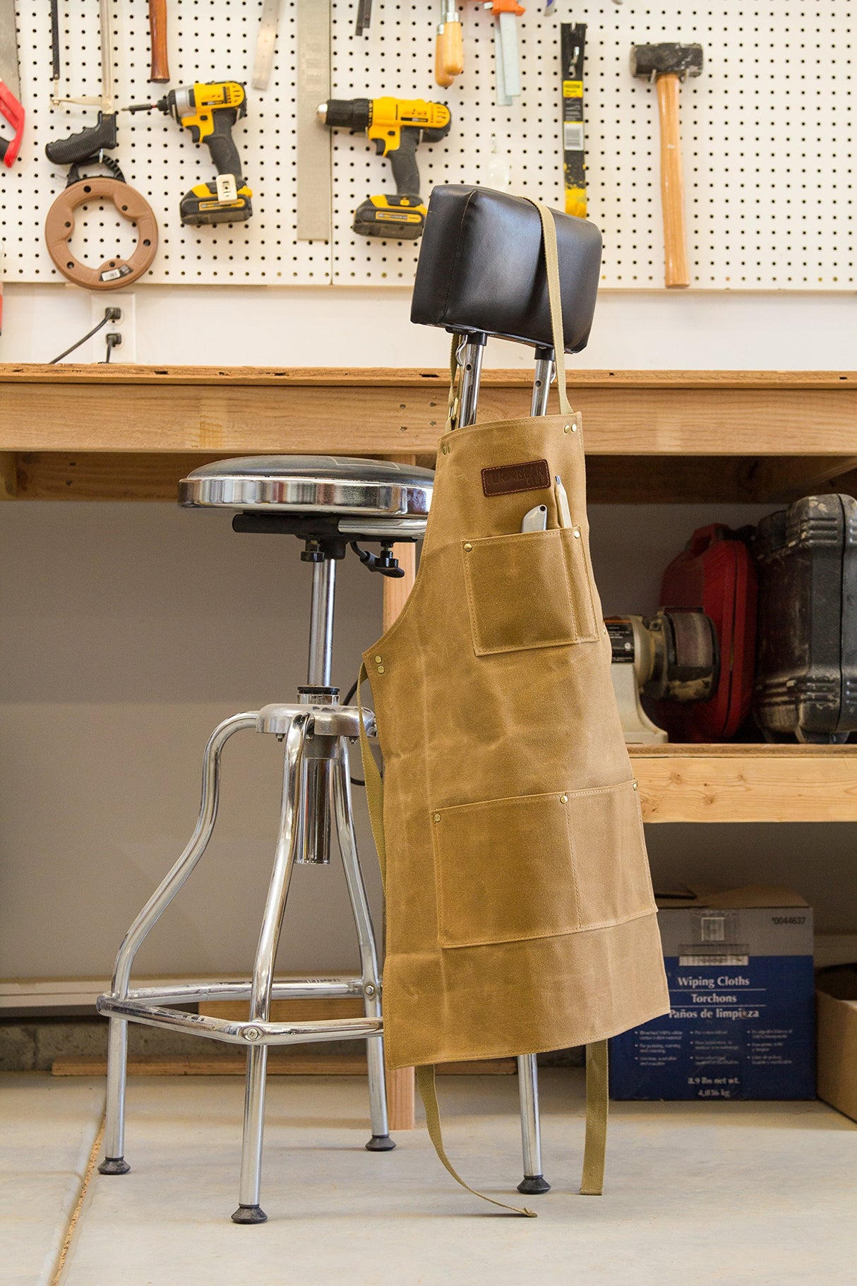 TorxGear Kids Child's Work Apron - Waxed Canvas Tool Apron - Craftsmen Quality Heavy Duty Safety Smock TORXGEAR KIDS