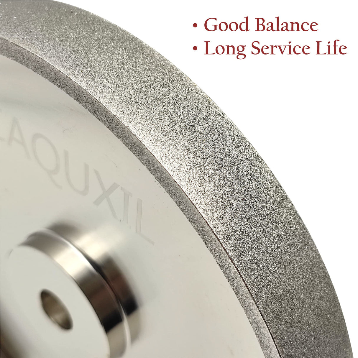 CAQUXIL CBN Grinding Wheel 8 inch, 1" Wide, 5/8" Arbor, Sharpening High Speed Steel Tools Woodturning Tools, for Bench Grinders, 320 Grit CAQUXIL