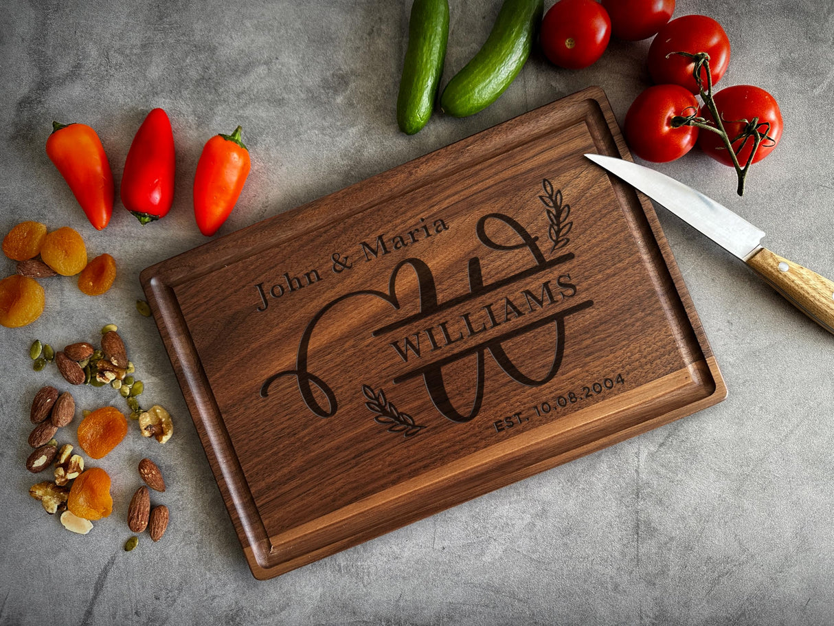 Personalized Cutting Boards – Personalized Cutting Boards Wood Engraved – Lovely Birthday, Anniversary, Bridal Shower, Wedding Present – Custom Generic