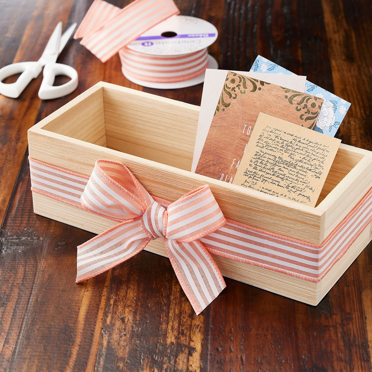 6 Pack: 12”; Wooden Box by Make Market® Make Market