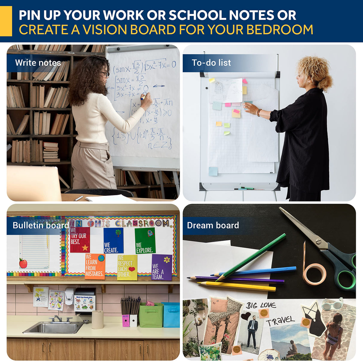 Bryco Goods Arts and Crafts Paper Roll - Thick Craft Paper for Painting - Wall Decor - Easel Use - Longevity on Bulletin Boards - Gift Wrapping - Bryco Goods